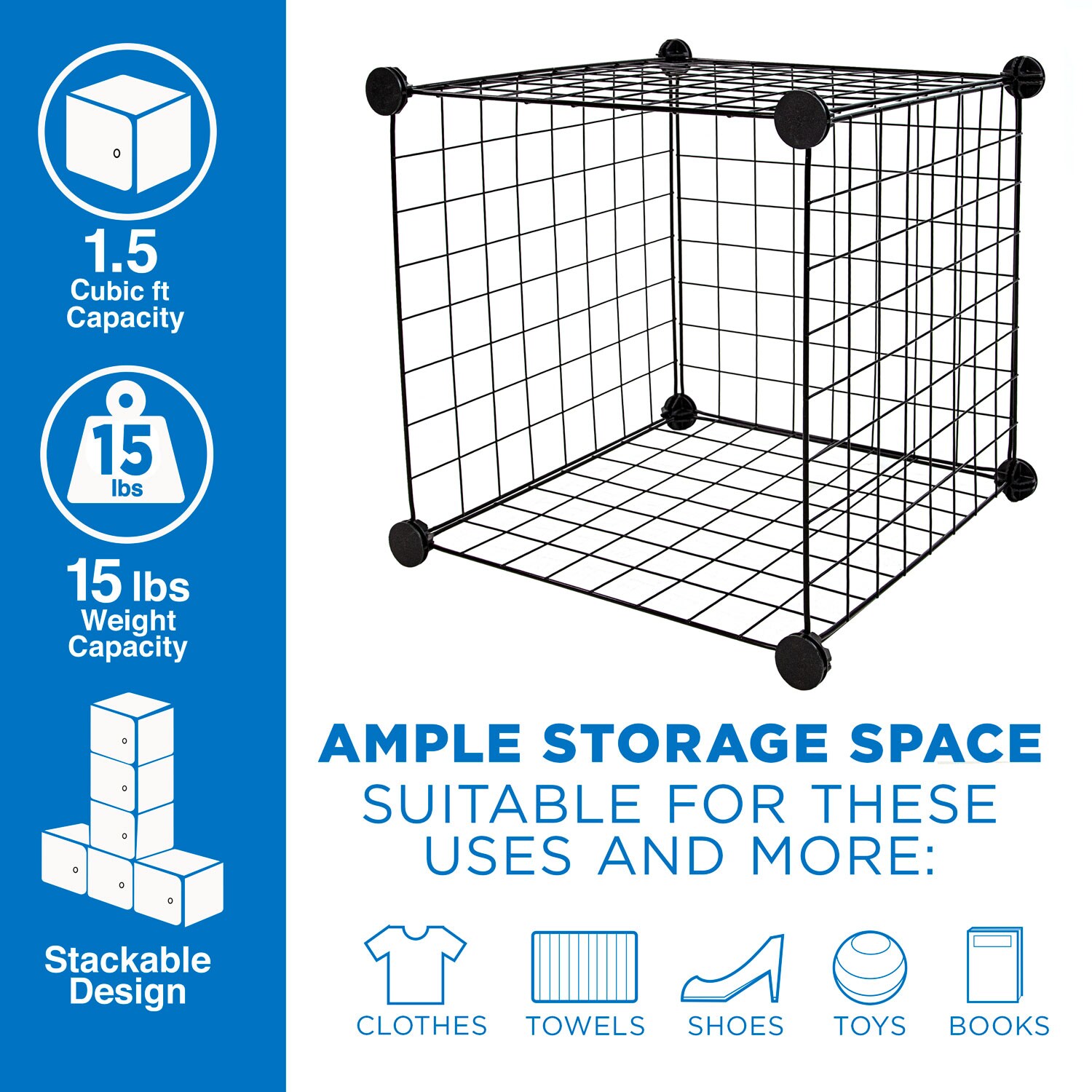 Mount-It! WI-4012 Laminate-Storage-Cubes - View #2