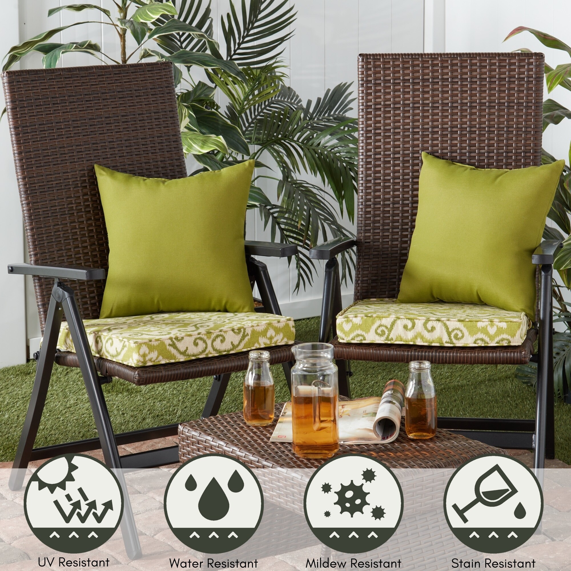 Greendale Home Fashions OP1100S2-SHOREHAM Patio-Furniture-Cushions - View #5