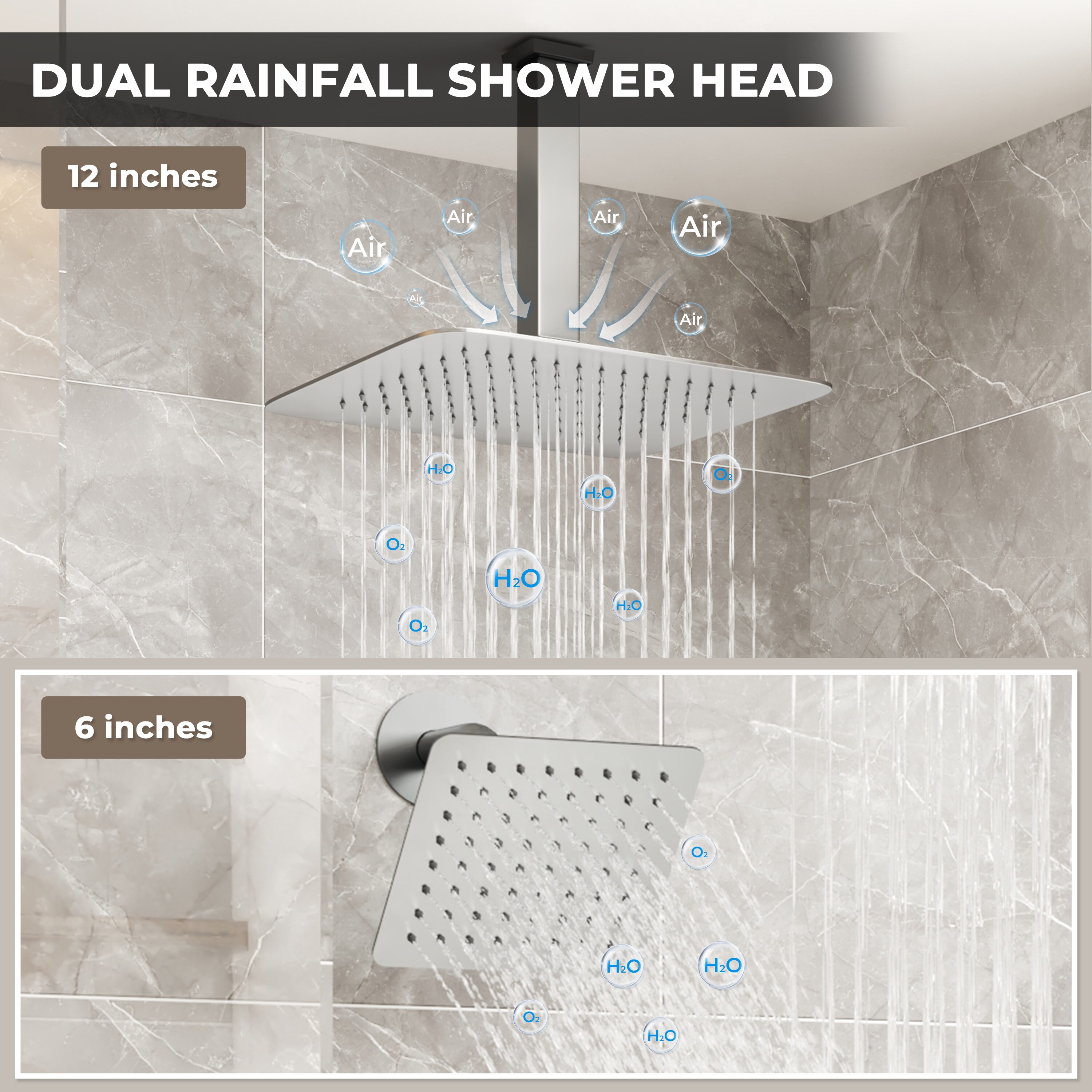 LUCKY ONE MD-BN-6105 Showerhead-Bar-Panels - View #5