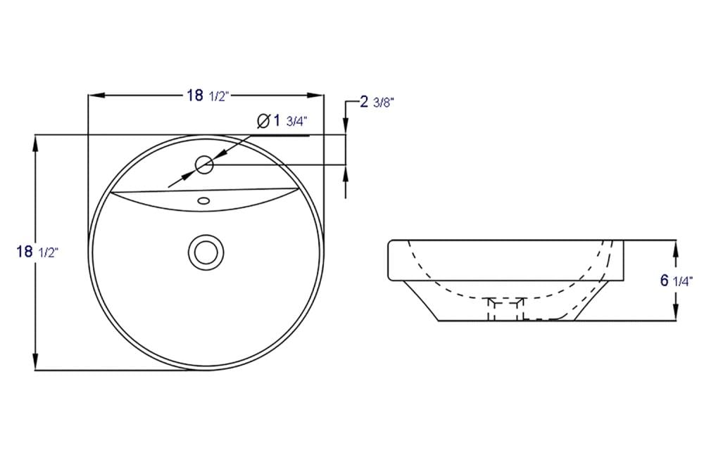 EAGO BA141 Bath-Sink - View #4