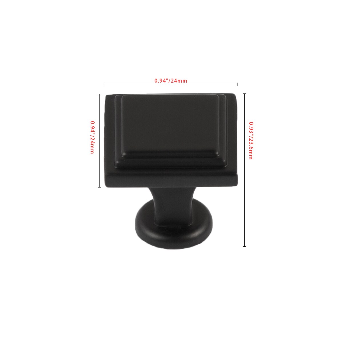 Utopia Alley HW447BK-5 Cabinet-Knobs - View #6