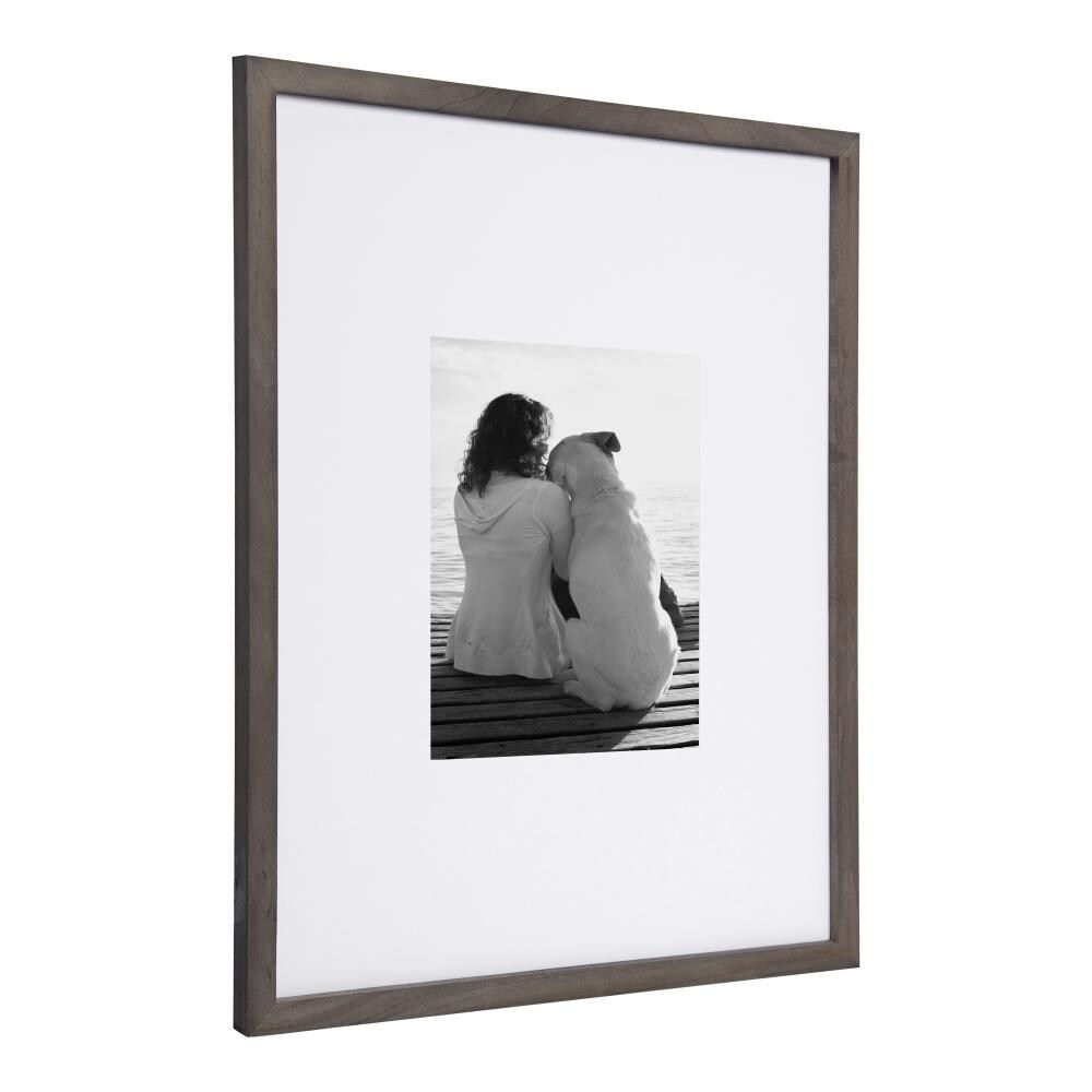 Designovation Gray Wood Picture Frame (8-in X 10-in) At Lowes.com