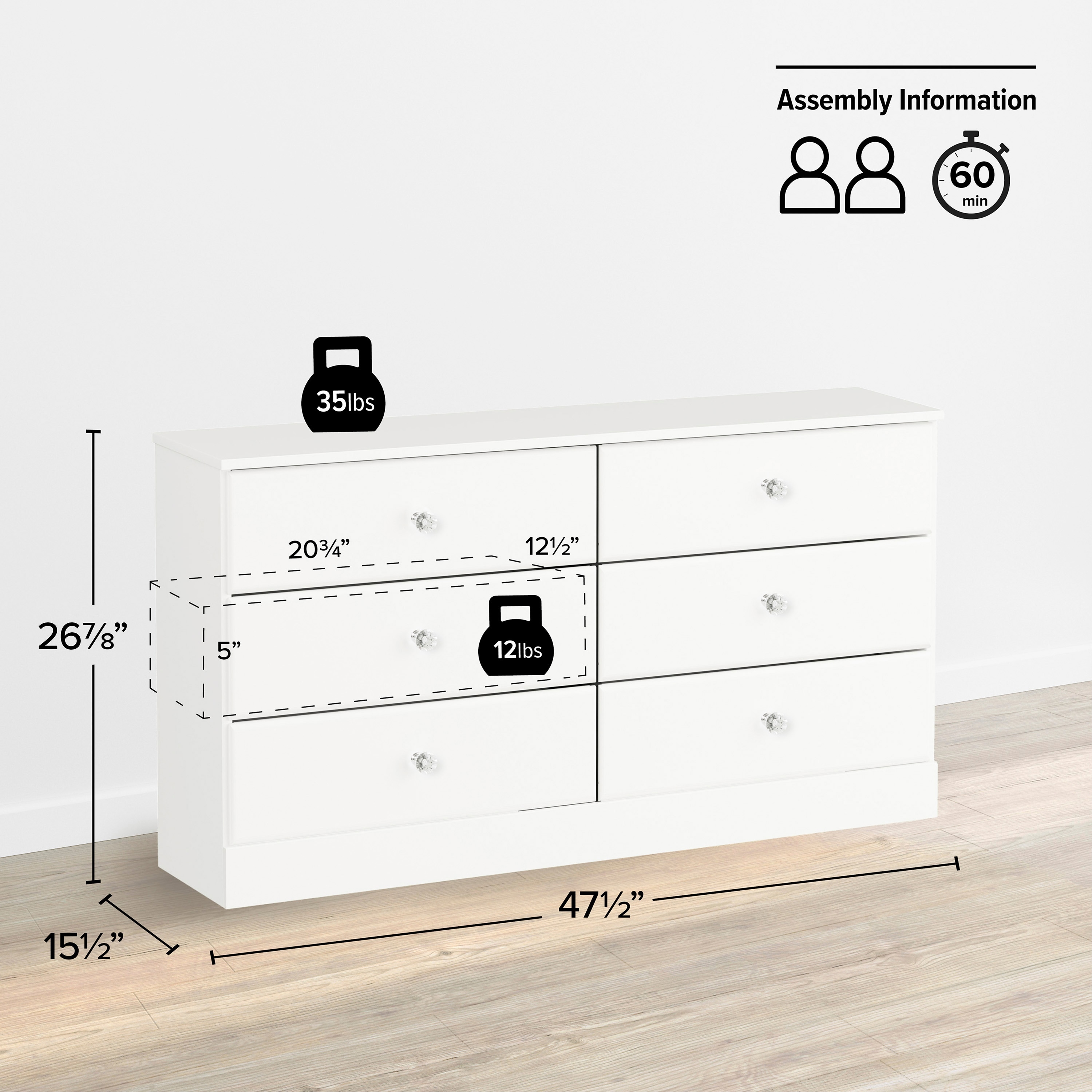 Prepac WDBR-0402-1-V dressers - View #3