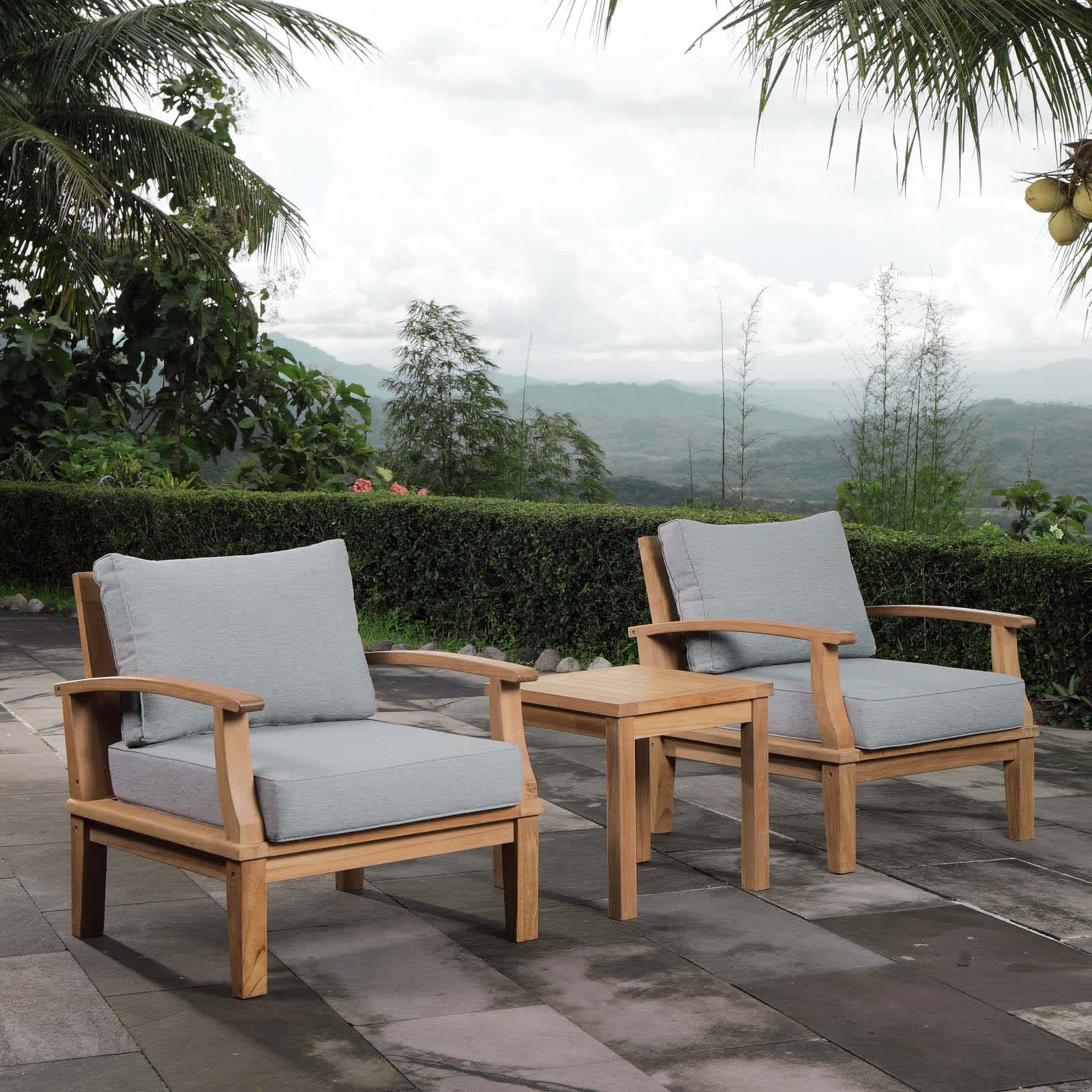 Modway EEI-1487-NAT-GRY-SET Patio-Conversation-Sets - View #2