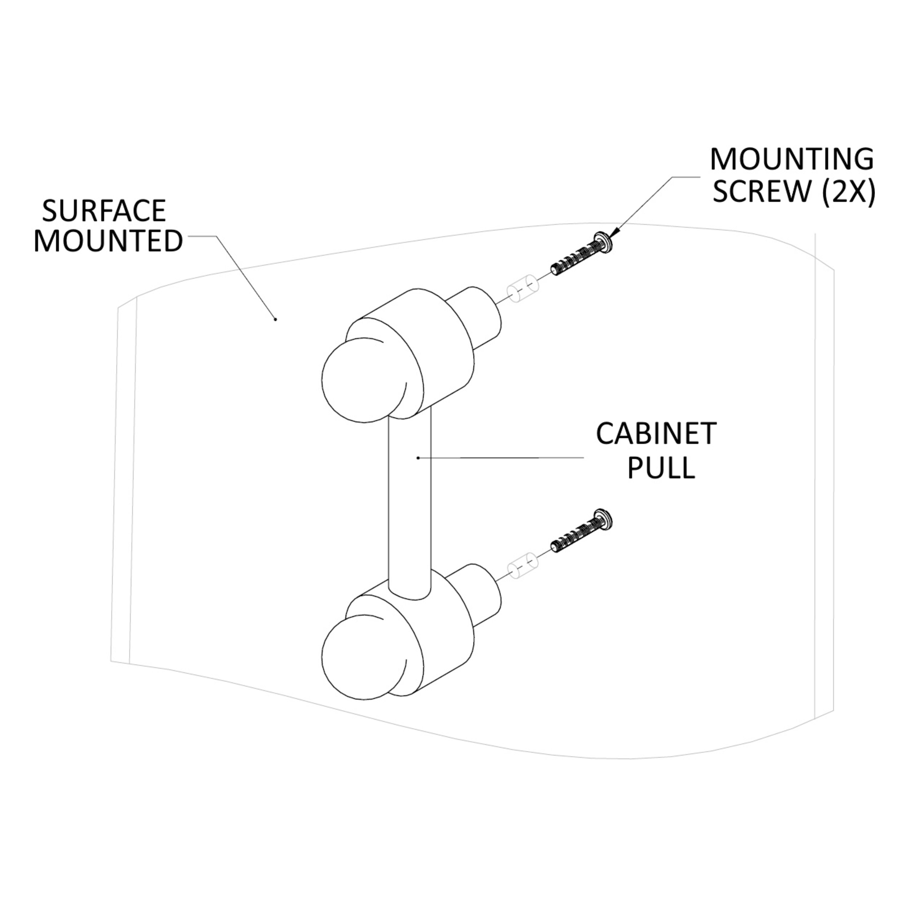 Allied Brass P-20-BKM Cabinet-Pulls - View #2