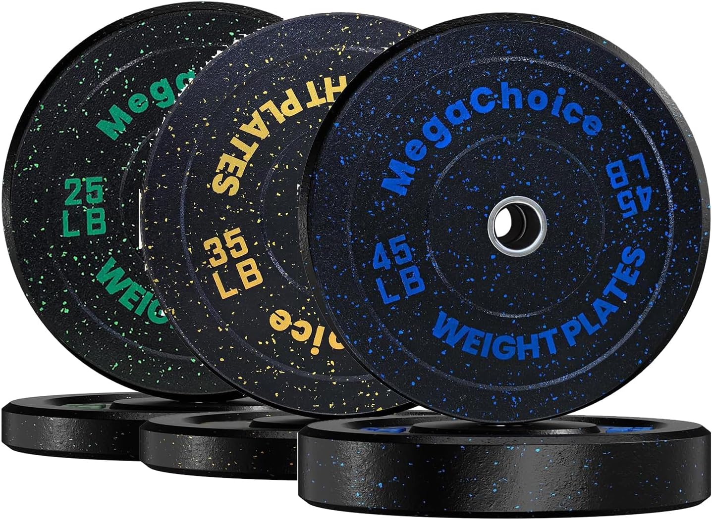 GAOMON 210 LB Total Barbell Weight Plate Combination Set Contains 25LB 35LB 45LB Pair Plates Home Strength Training Discs