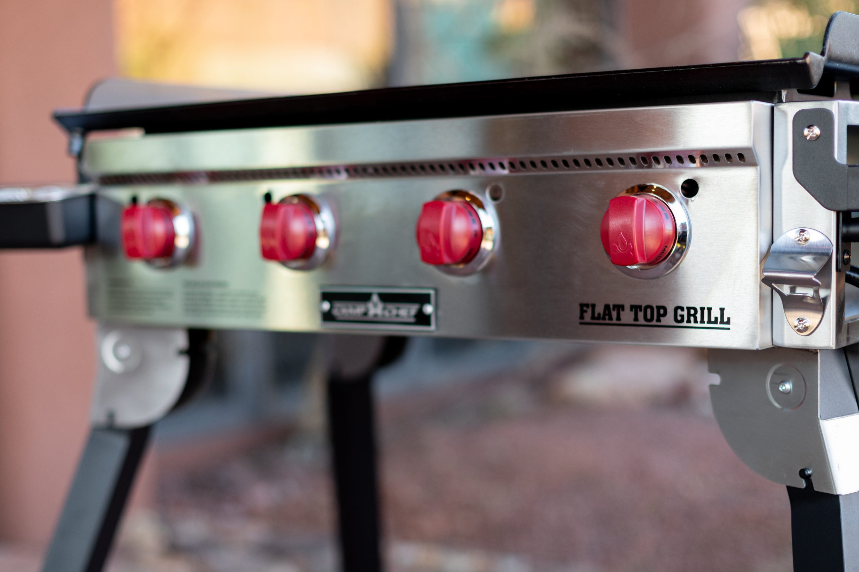 Camp Chef Portable 4 burner Flat Top Gas Grill FTG600P
