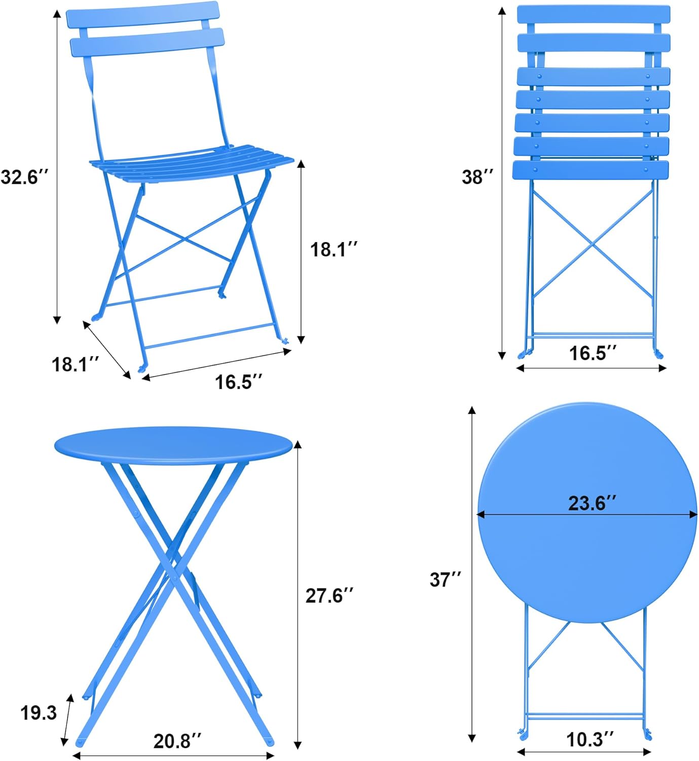 Qeetex LHF-HW-PPG-338MNUWE Patio-Conversation-Sets - View #2