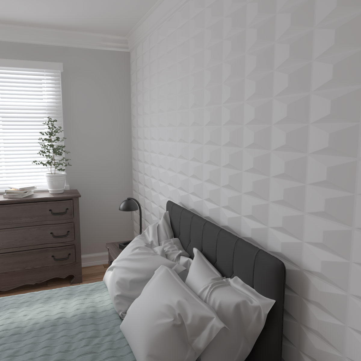 Ekena Millwork WP12X12ABWH-CASE-20 Wall-Panels - View #12