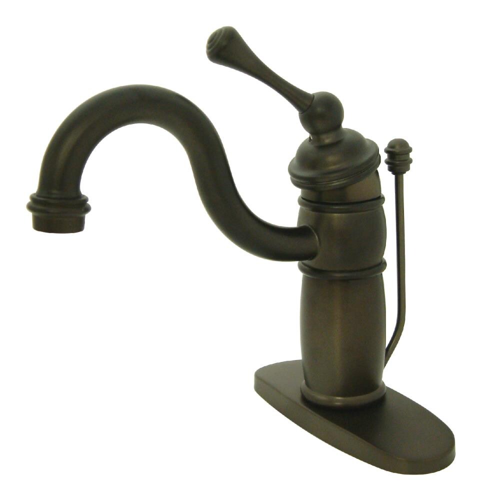 Kingston Brass Vintage Oil-Rubbed Bronze 1-Handle 4-in centerset