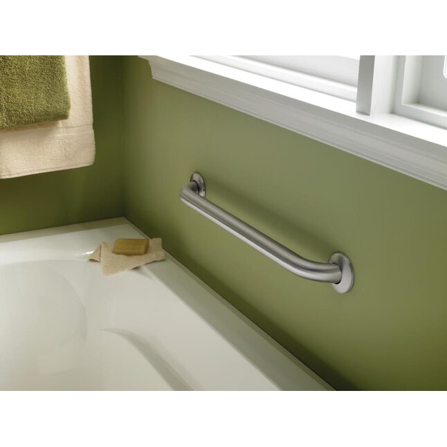 Franklin Brass 5700 Series 18-in Bright Stainless Steel Wall Mount (ADA Compliant) Grab Bar Franklin Brass 5700 Series 18-in Bright Stainless Steel Wall Mount (ADA Compliant) Grab Bar