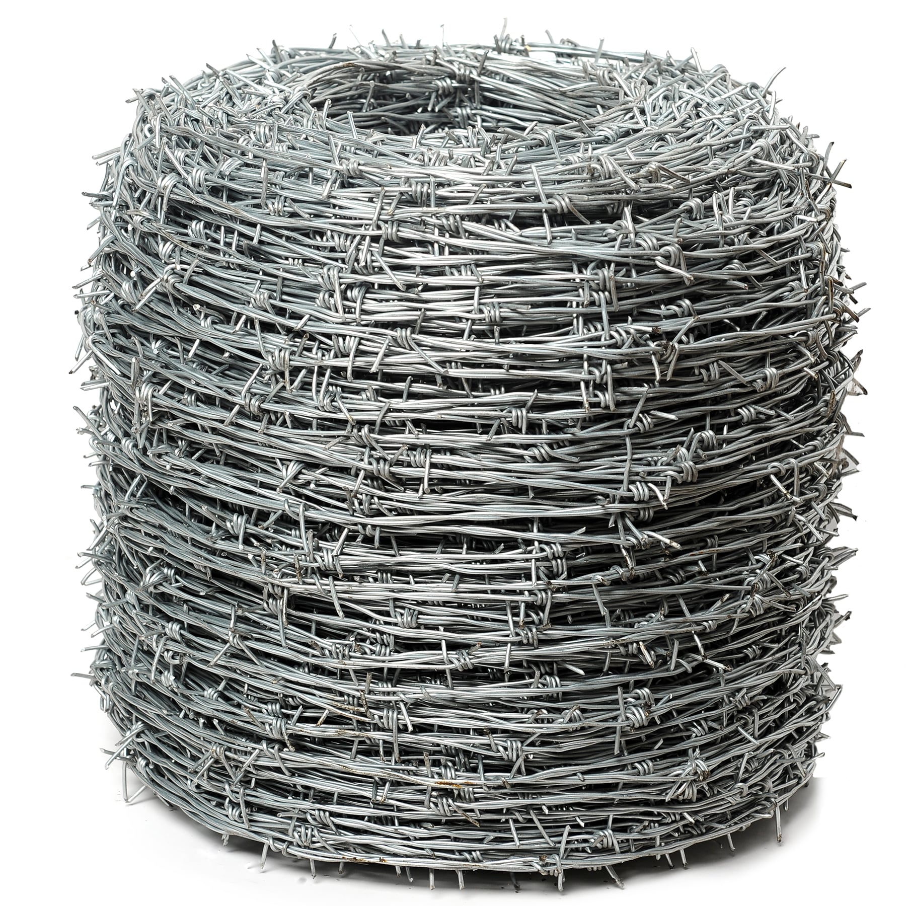 IRONRIDGE 1320-ft x 1-ft 15.5-Gauge Gray Steel Barbed Wire Rolled Fencing  in the Rolled Fencing department at