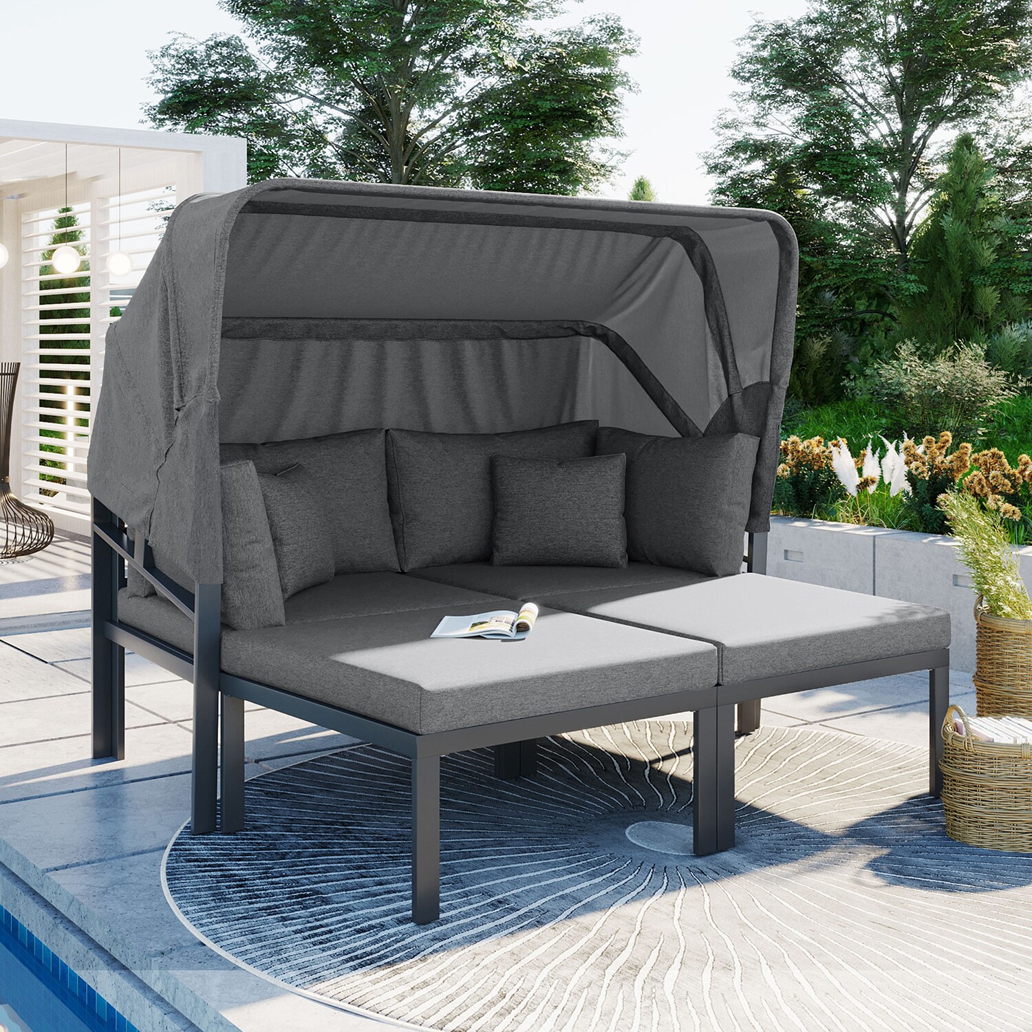 SINOFURN SYA010395BN Patio-Sofas-Daybeds - View #7