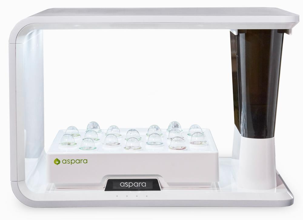 aspara GS1003-W LED Plastic Hydroponic System ( 14.4-Inches Maximum Plant Growth Height )