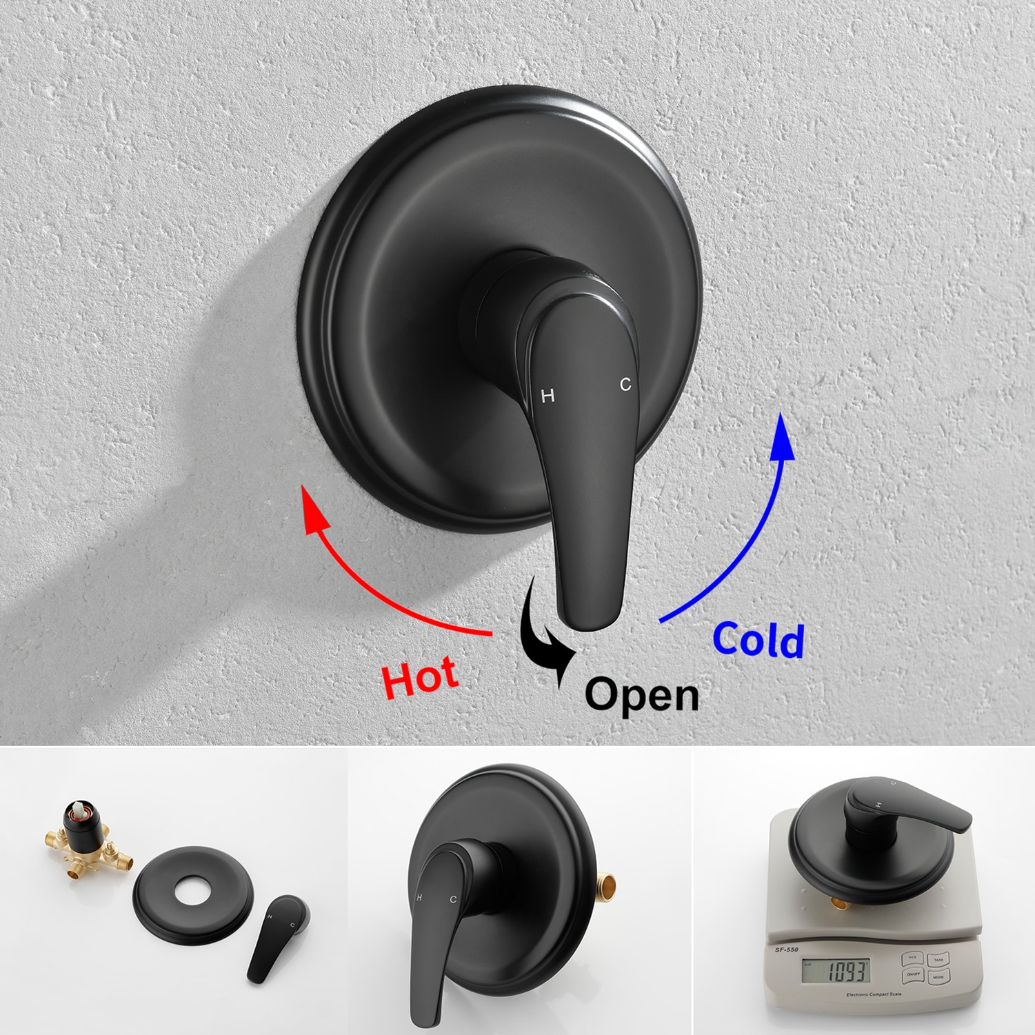 WELLFOR WB-0904 Showerhead-Bar-Panels - View #9
