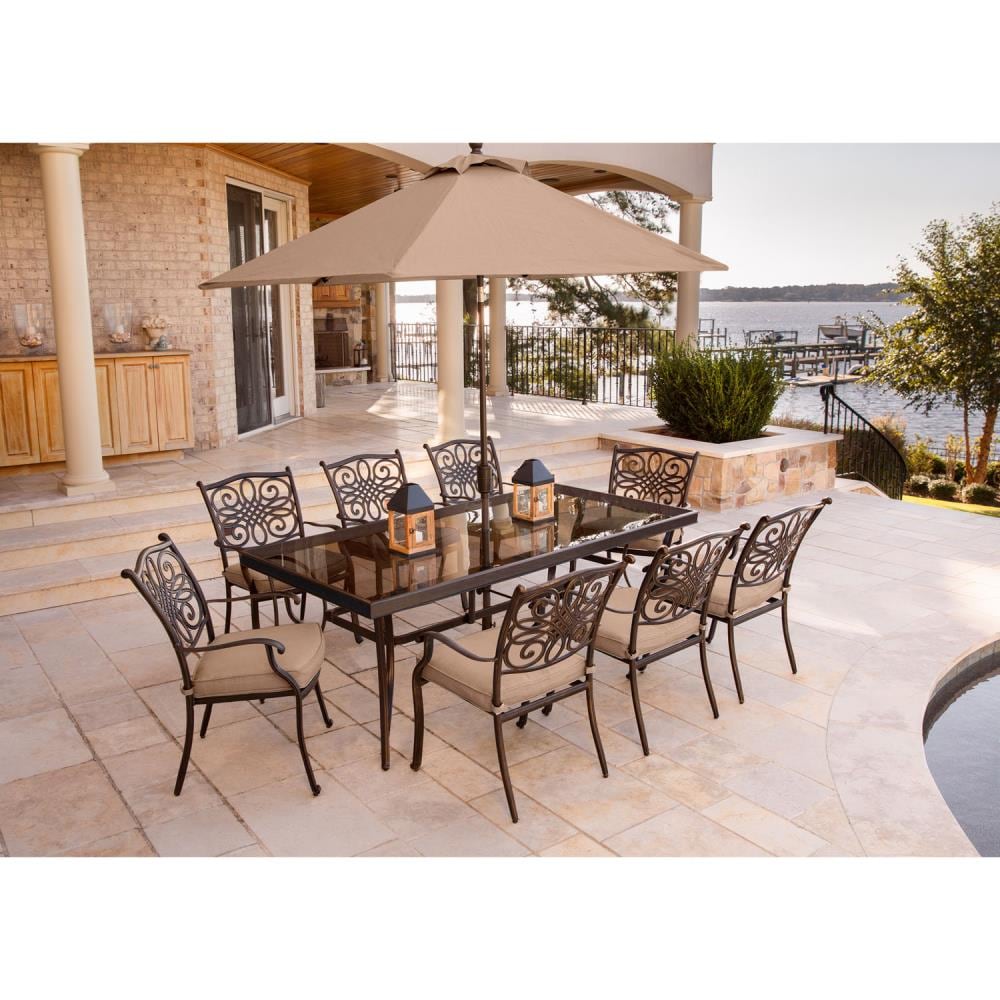 Hanover TRADDN9PCG-SU Patio-Dining-Sets - View #10