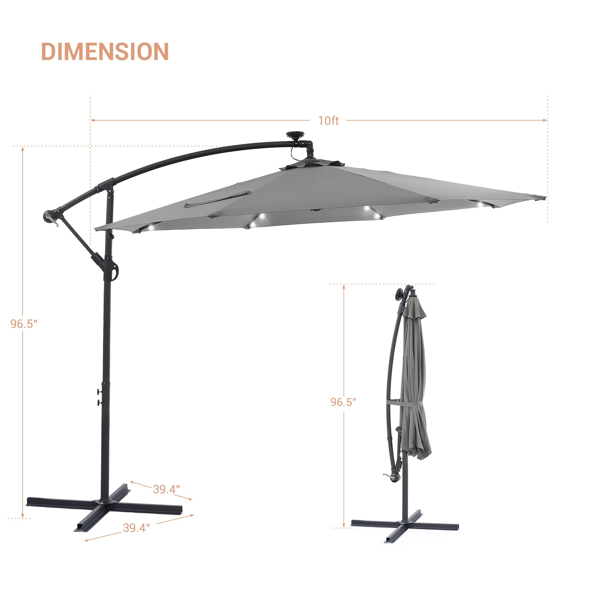 ACEGOSES LW-ROF-34G-LED Umbrellas-2 - View #7