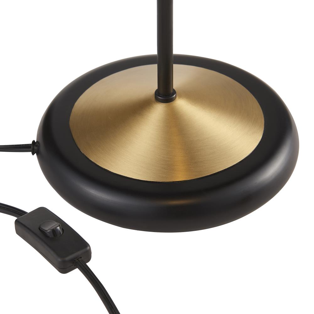 Versanora Harper 23-in Adjustable Black and Gold Desk Lamp with