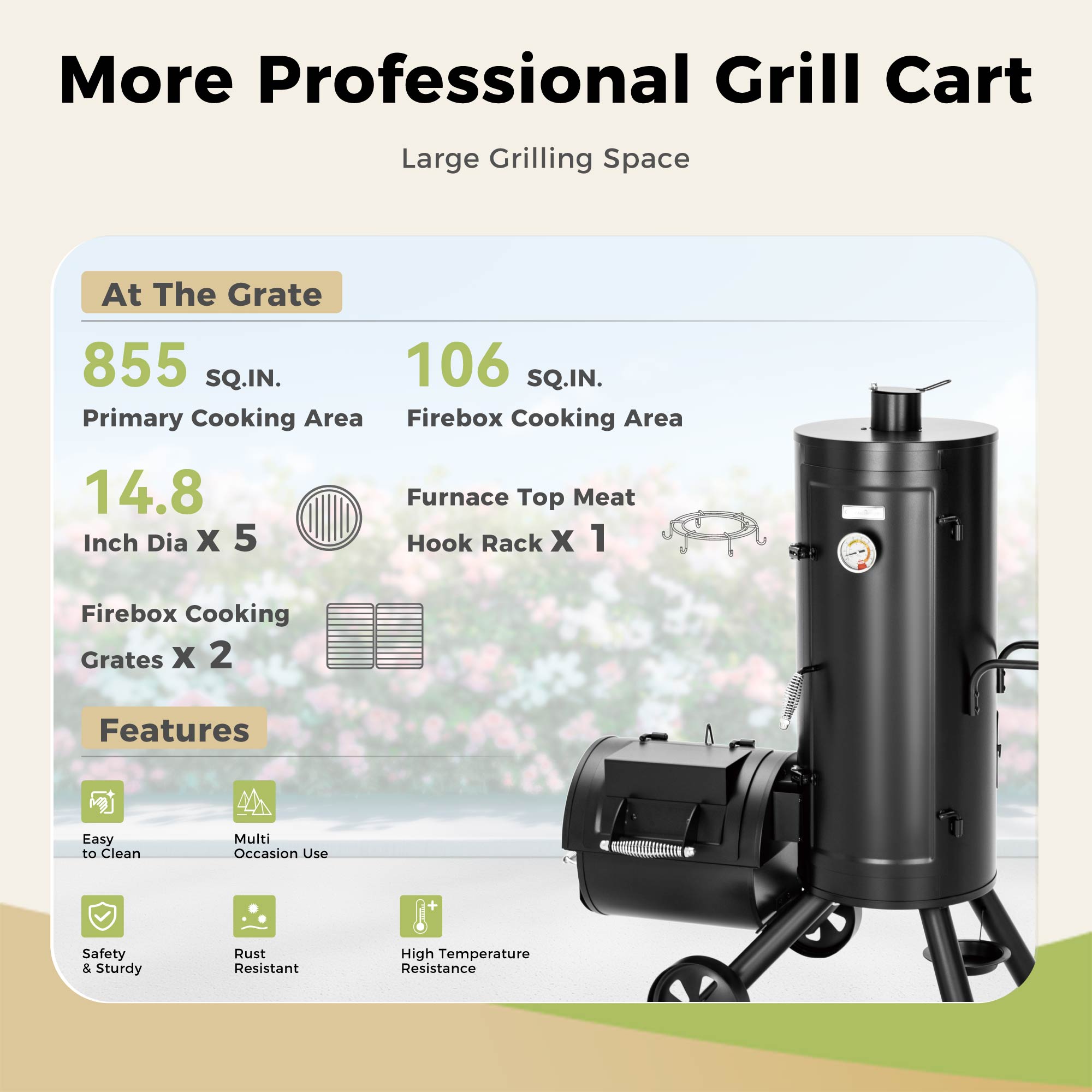 Sunshine Valley E02GR026 Charcoal-Grills - View #5