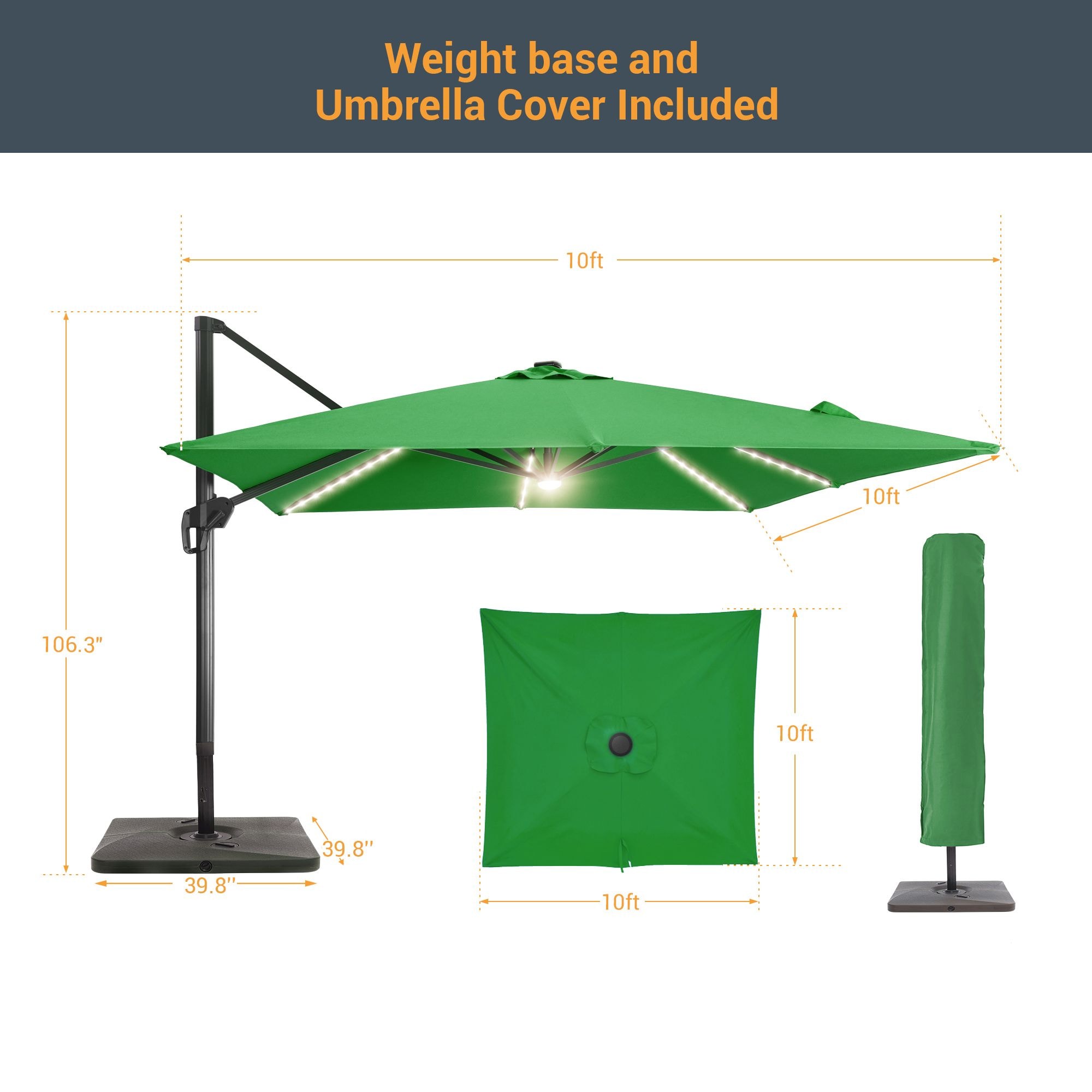 Sonkuki SD-LEDZD33-KG Umbrellas-2 - View #2