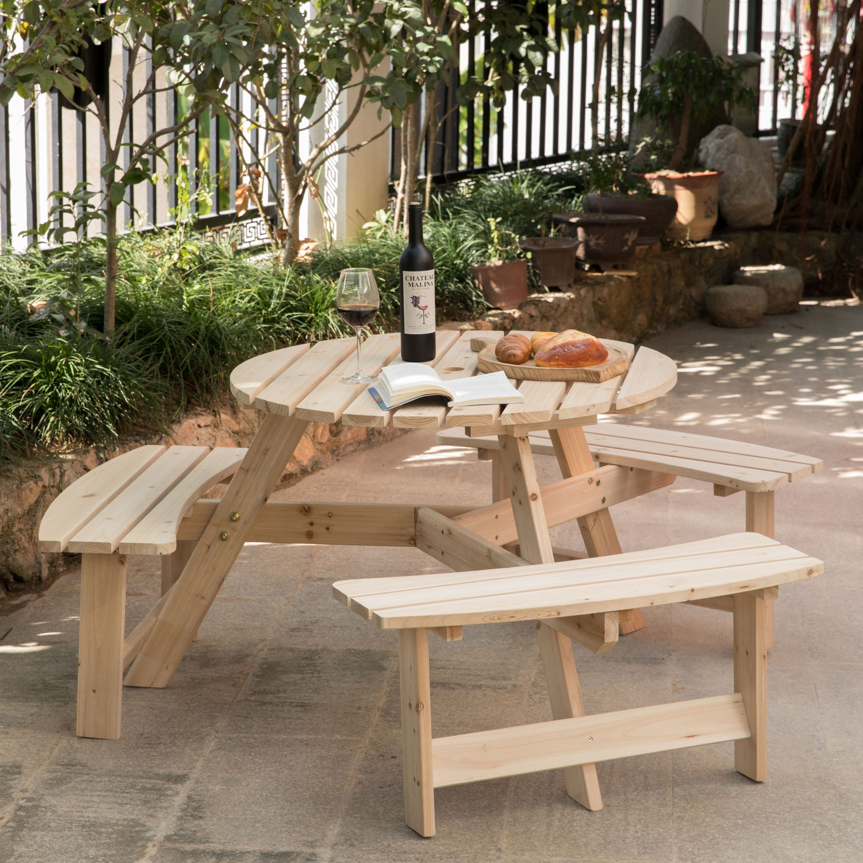 Gardenised QI003904.N Picnic-Tables - View #7