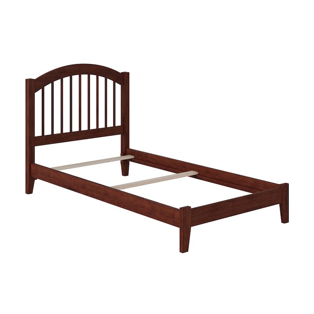 Atlantic Furniture Windsor Walnut Twin, Pine Twin Xl Bed Frame