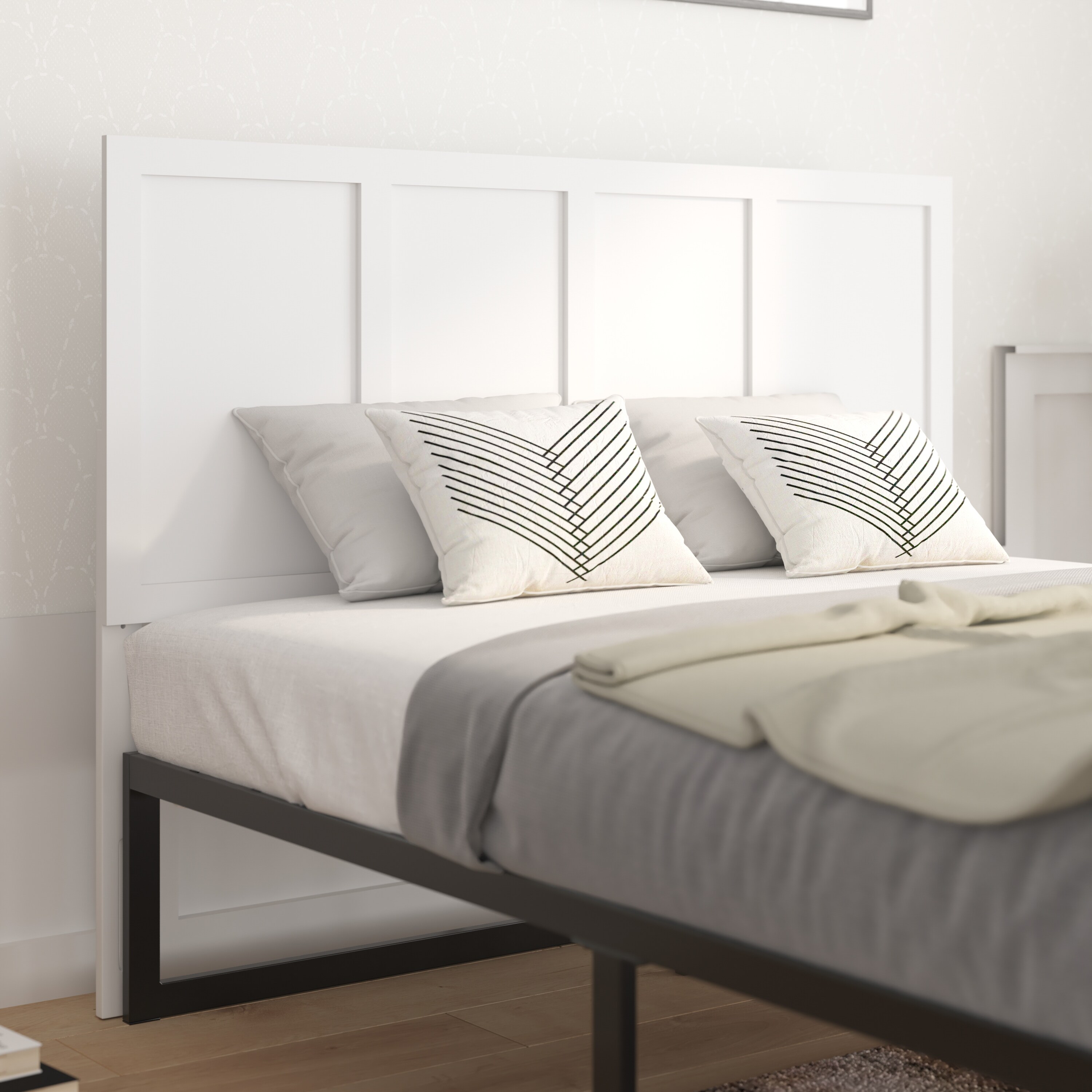 Taylor & Logan 196861018848 Oakley White Queen Headboard