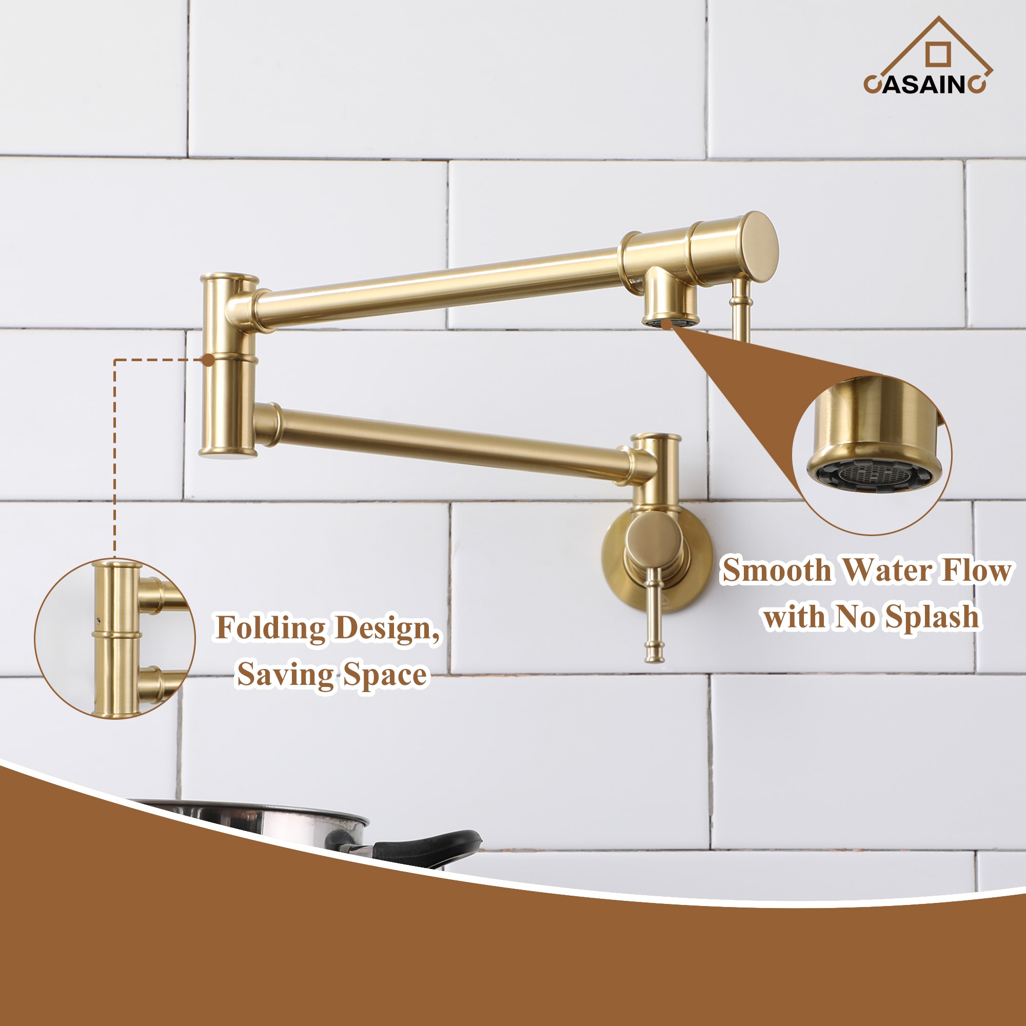CASAINC SL-H-LS0002C-SS Kitchen-Faucets - View #5