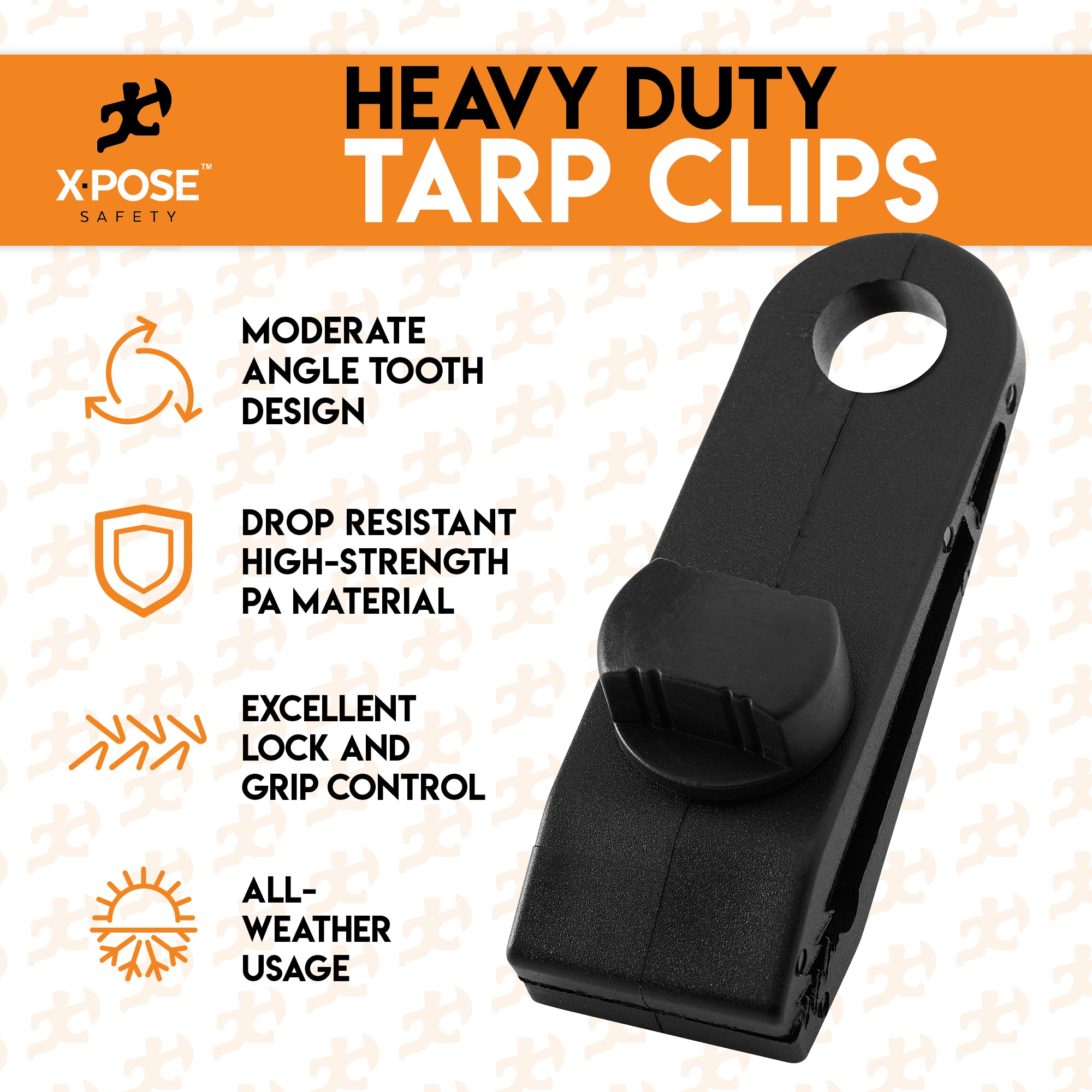 Xpose Safety Tarp Clips Tc-10-x-a At Lowes.com