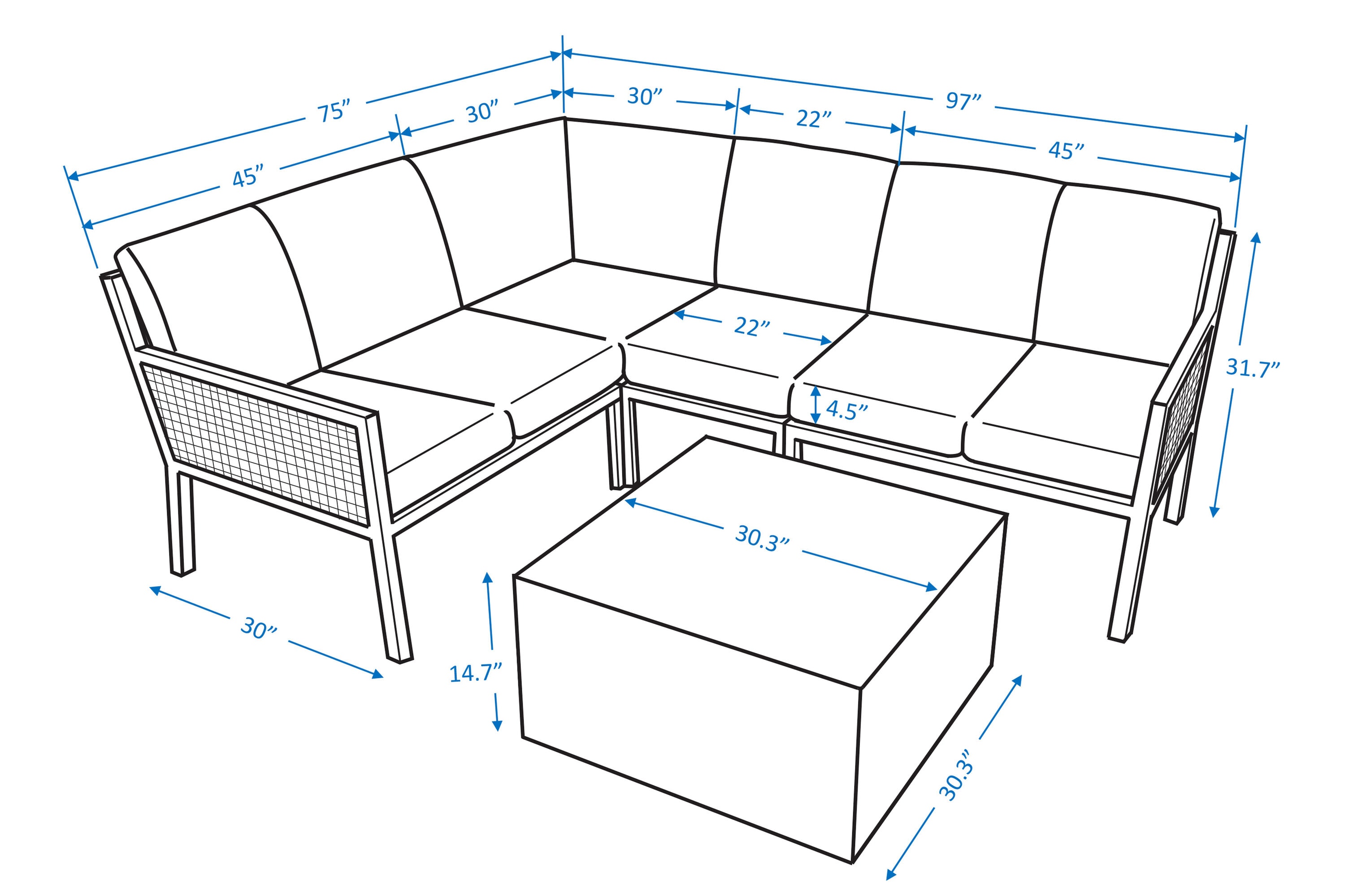 Leisure Made 139475-RED Patio-Sofas-Daybeds - View #7