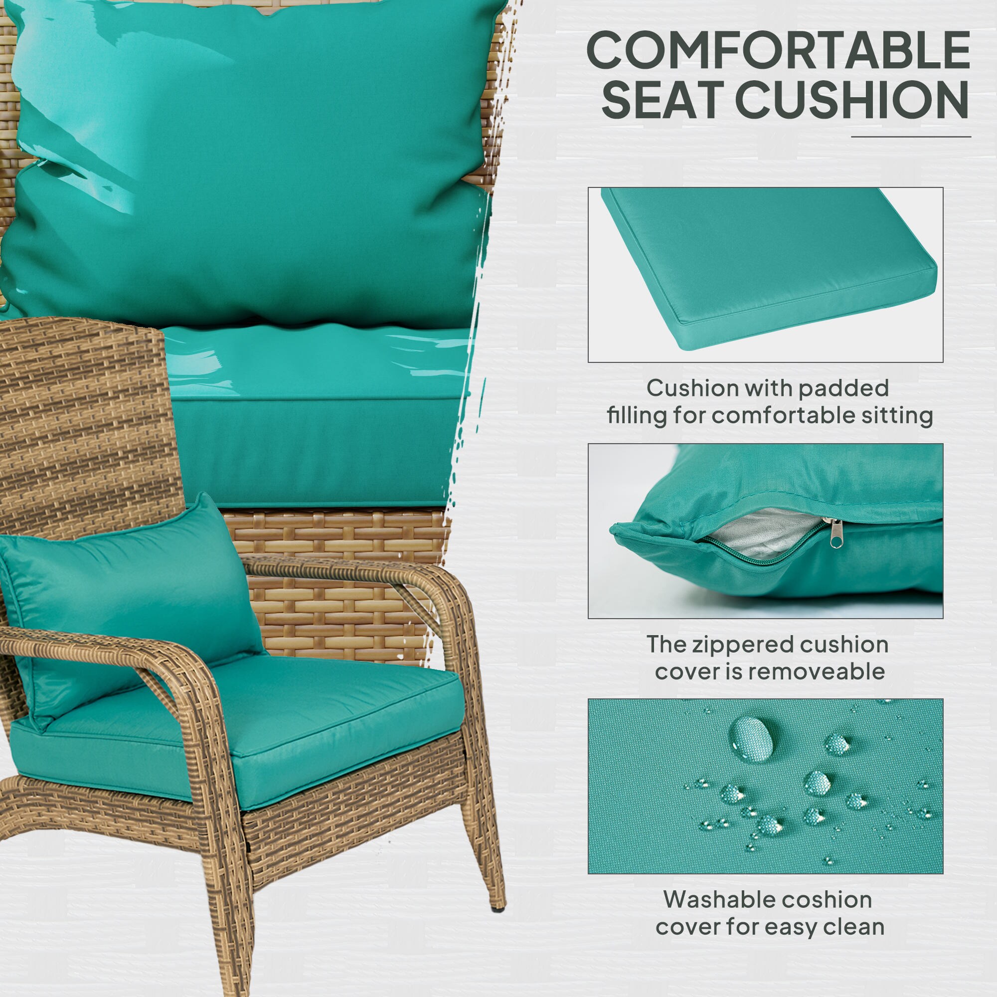 Outsunny 867-068V02LB Patio-Chairs - View #6