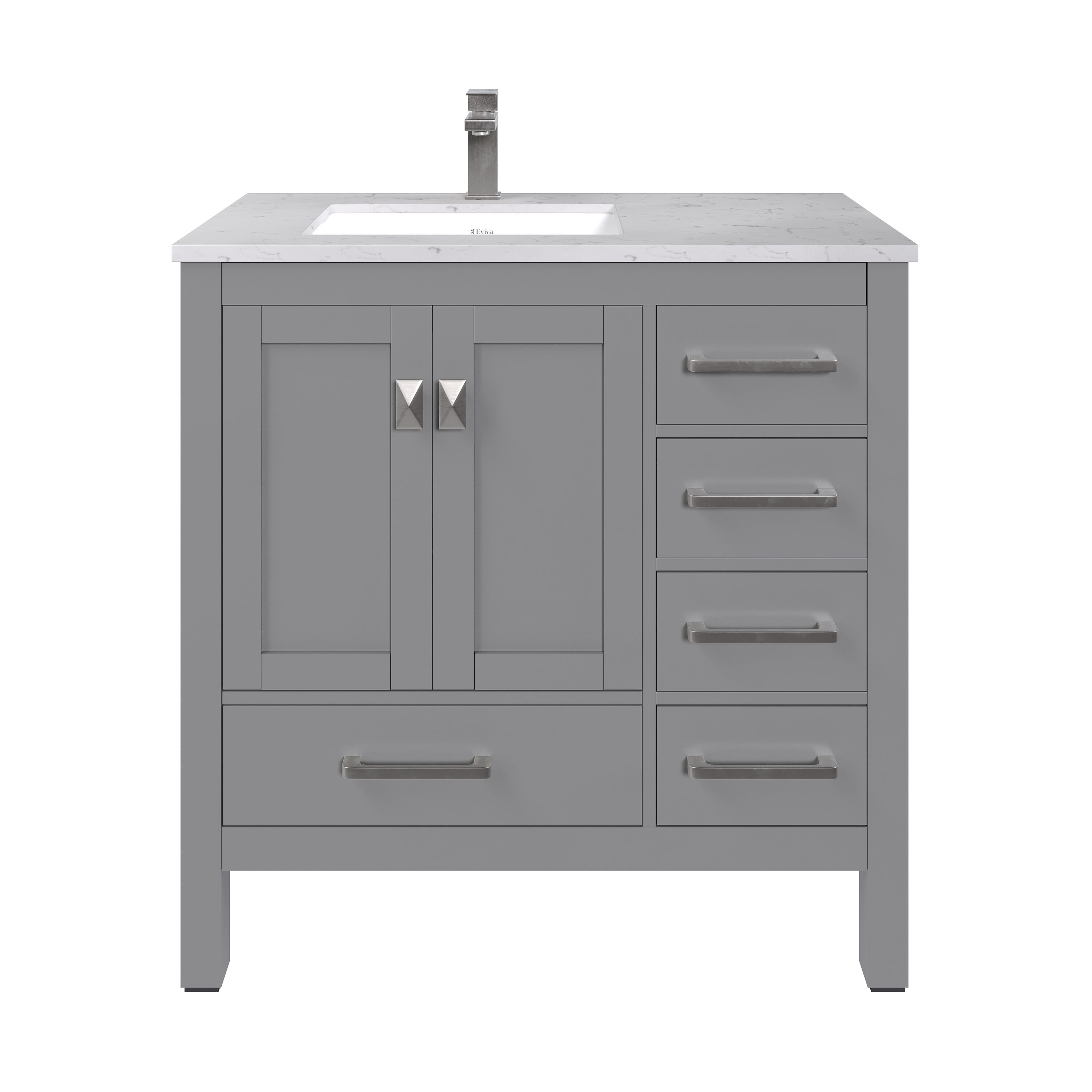 Eviva TVN414-38X18GR-Q Bath-Vanity-Combo - View #7
