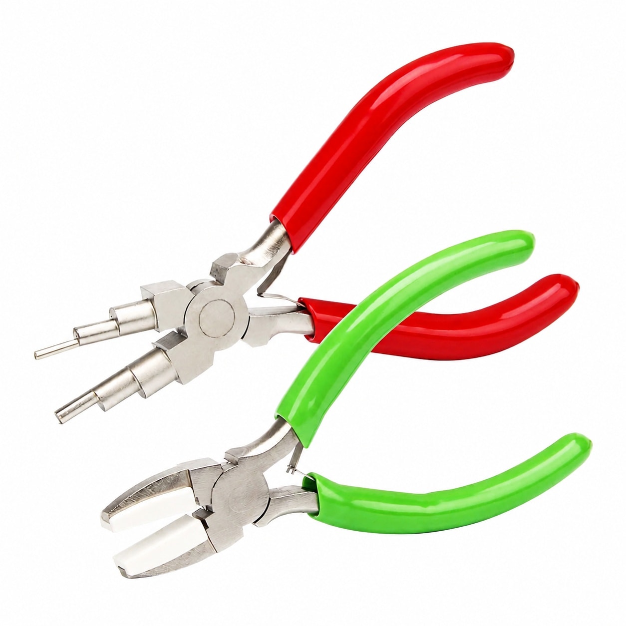 Aoibox  6 in 1 Carbon Steel With Stainless Steel Spring Assisted Action Bail Making Pliers Set for jewelry work and projects