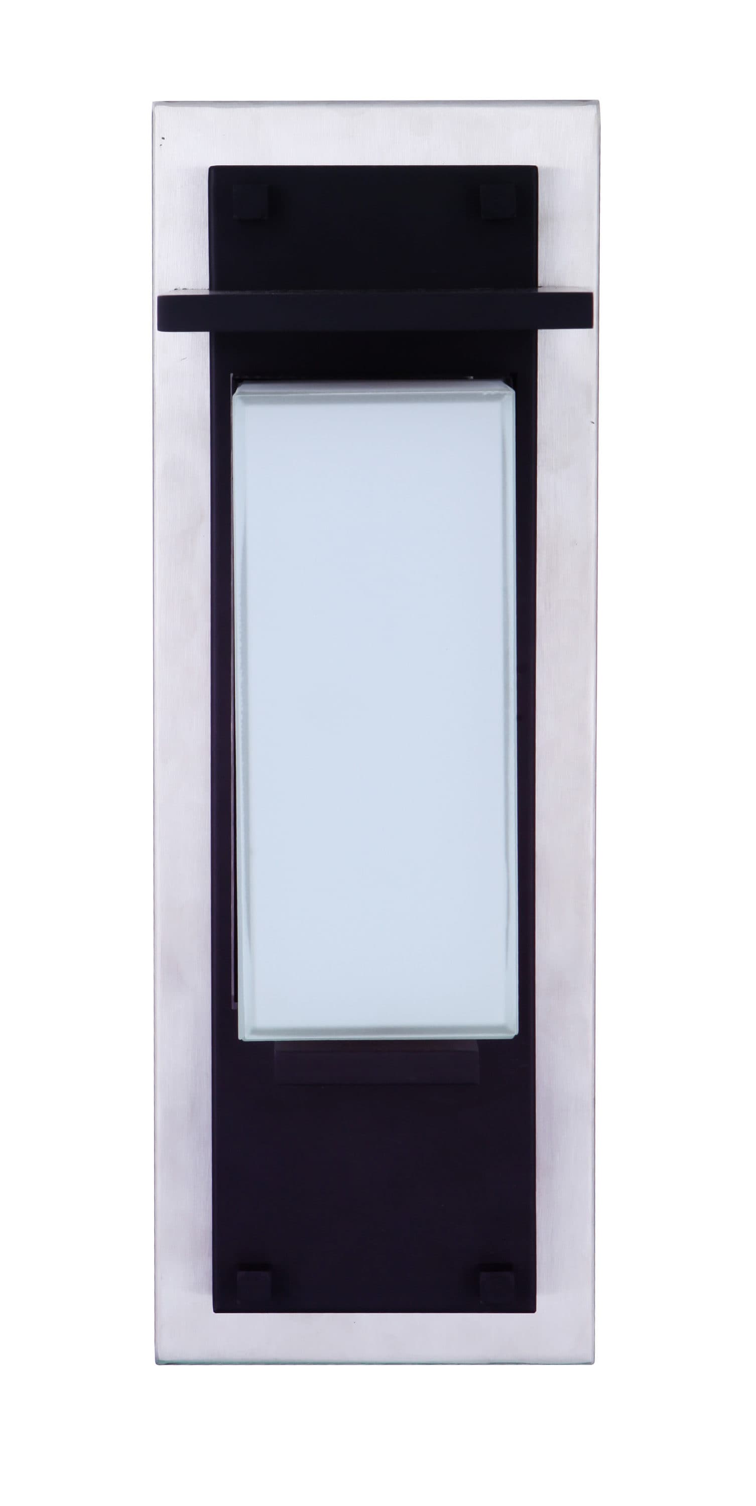 Craftmade ZA2502-SSMN-LED Heights 15-in H Black Hardwired Integrated LED Outdoor Wall Light