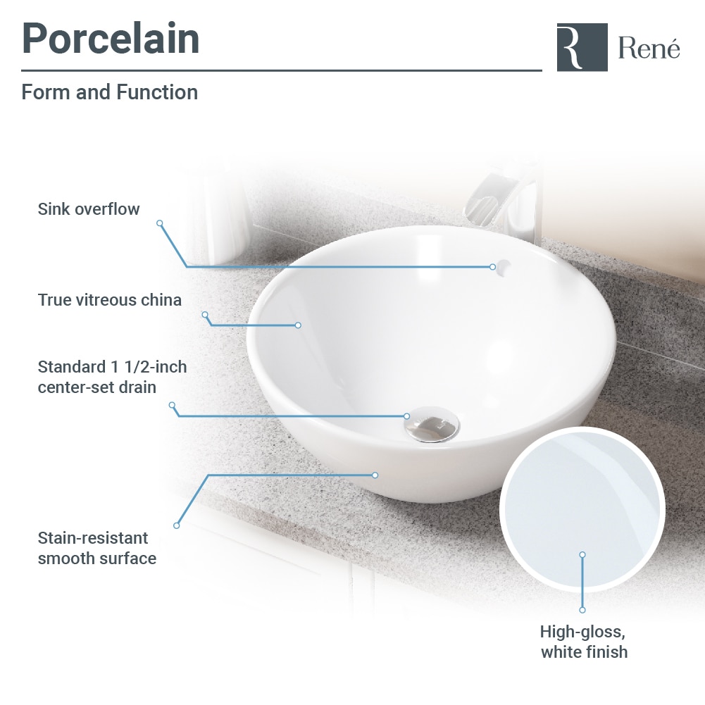 Rene R2-5031-W-R9-7003-BN Bath-Sink - View #3