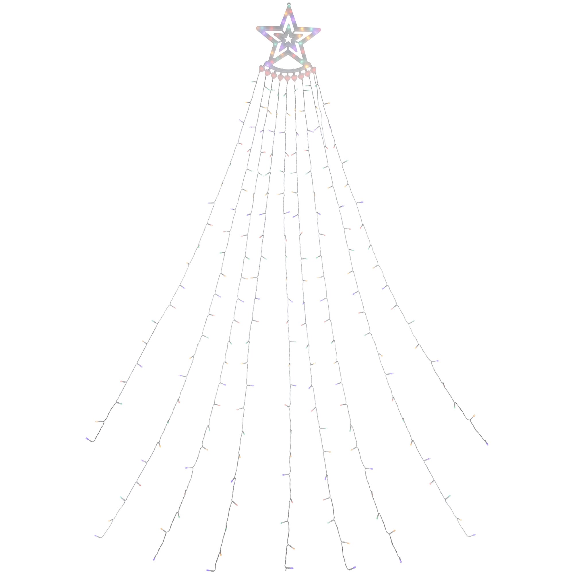 Northlight 35680746 7.5-ft Pine Pre-lit Pencil White Artificial Christmas Tree with Clear Incandescent Lights