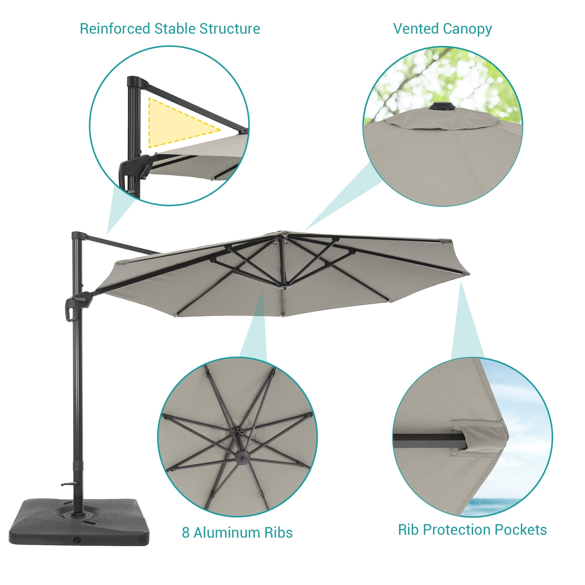 ACEGOSES LW-MCT-JC34GY Umbrellas-2 - View #5