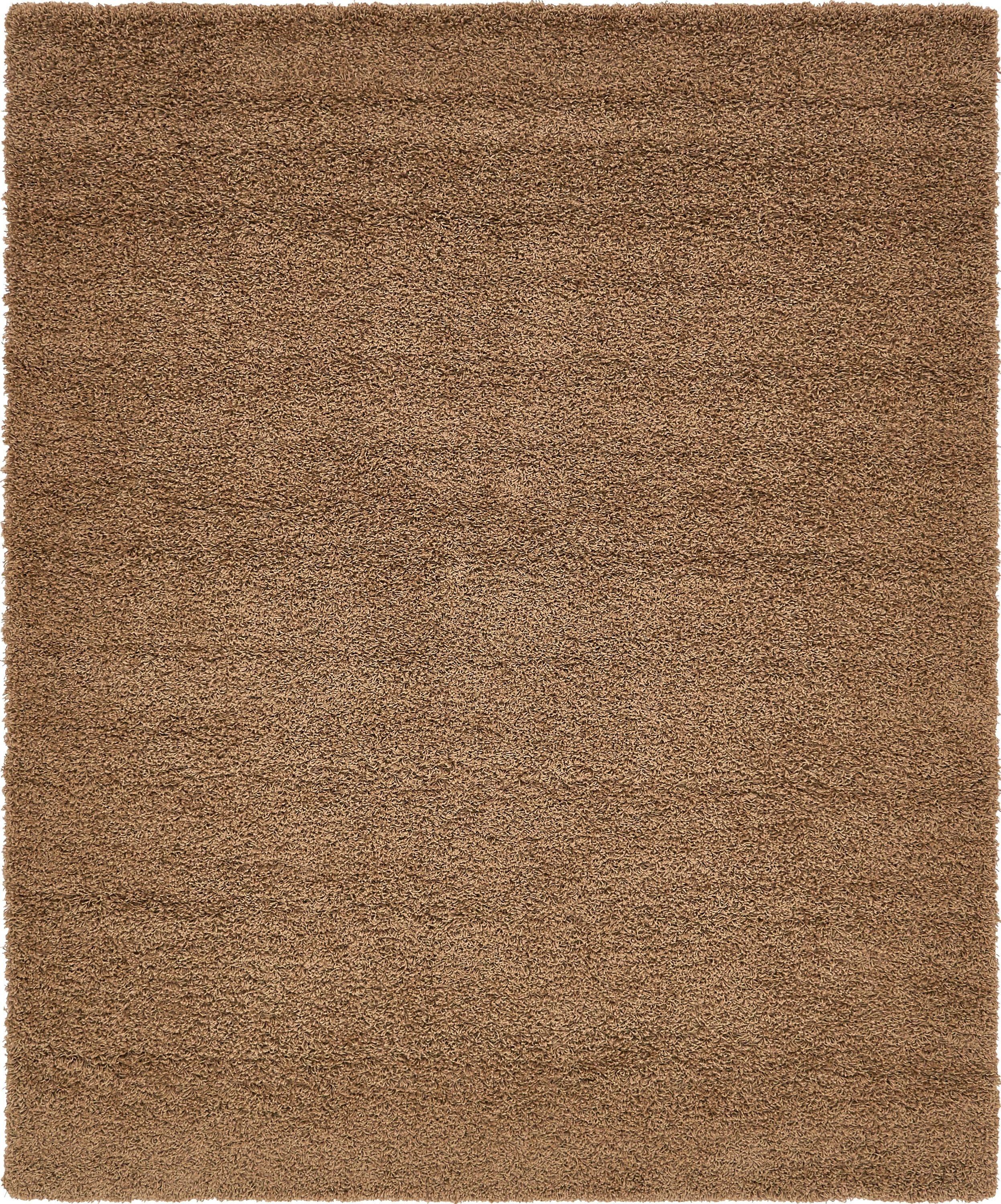 Sandy Brown 8' x 10' Reversible Shag Area Rug