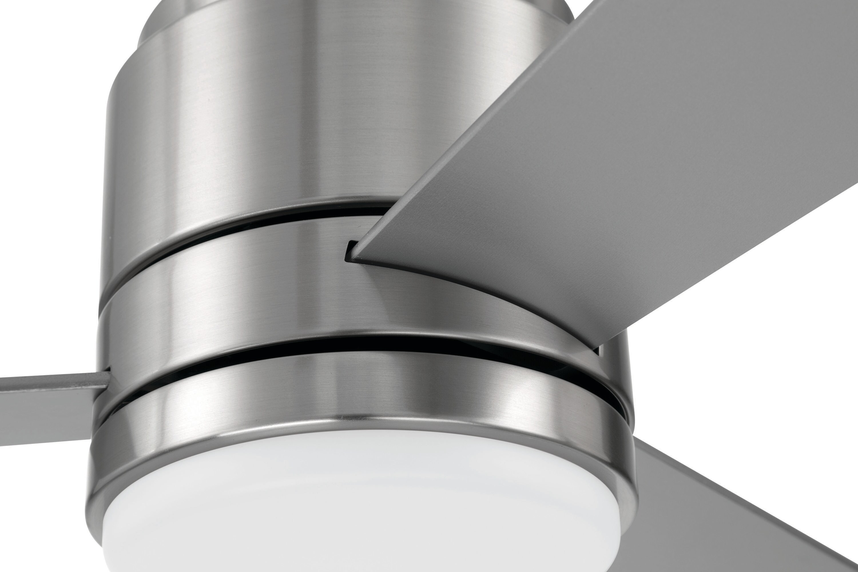 52" Brushed Nickel Ceiling Fan with LED Light and 3 Blades