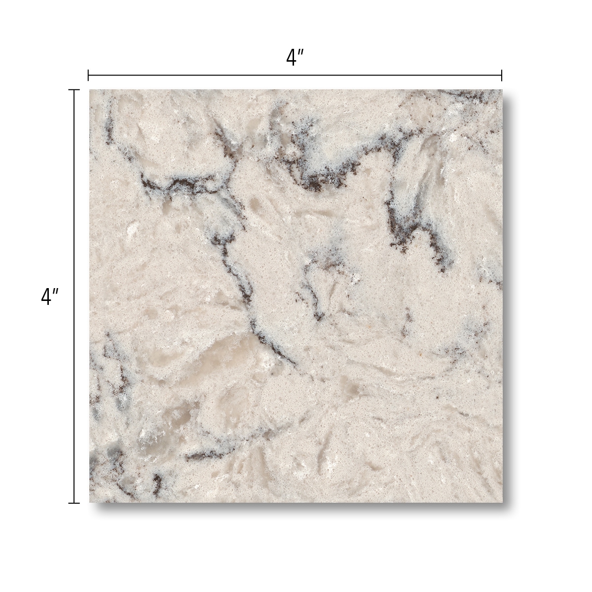 Allen + Roth Wintertide Quartz Off-white Kitchen Countertop SAMPLE (4 ...