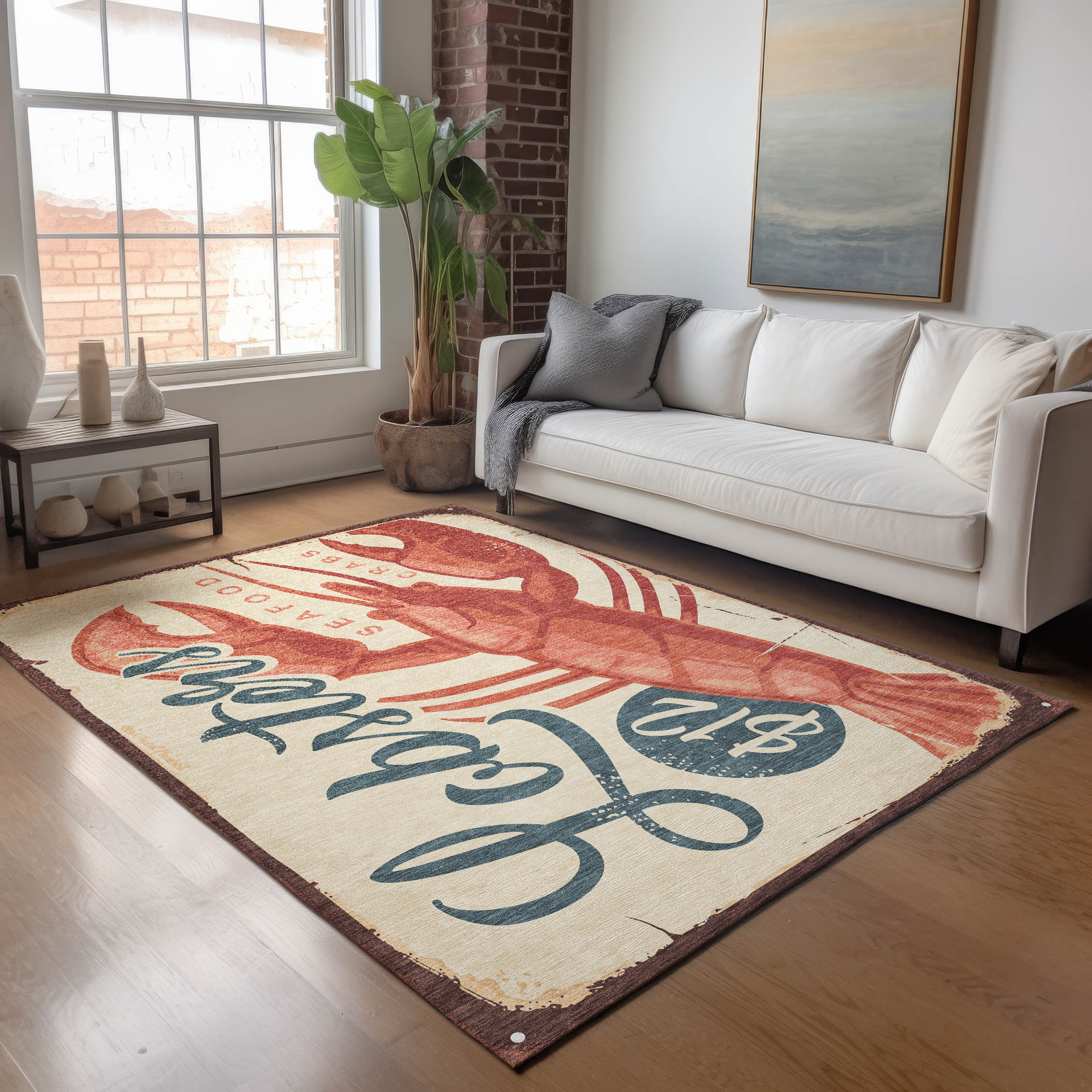 Addison Rugs AMF150BE5X8 Mayfield AMF150BE 5 x 7 (ft) Loomed Polyester Beige Rectangular Indoor Geometric Machine washable Area rug