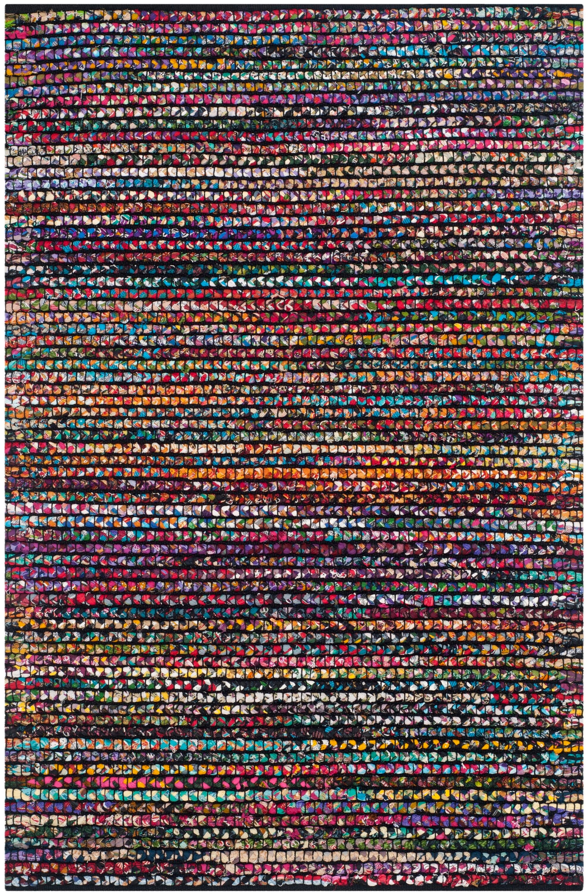 Safavieh CAP367A-3 Cape Cod Dover 3 x 5 (ft) Cotton Multi Rectangular Indoor Abstract Coastal Throw rug