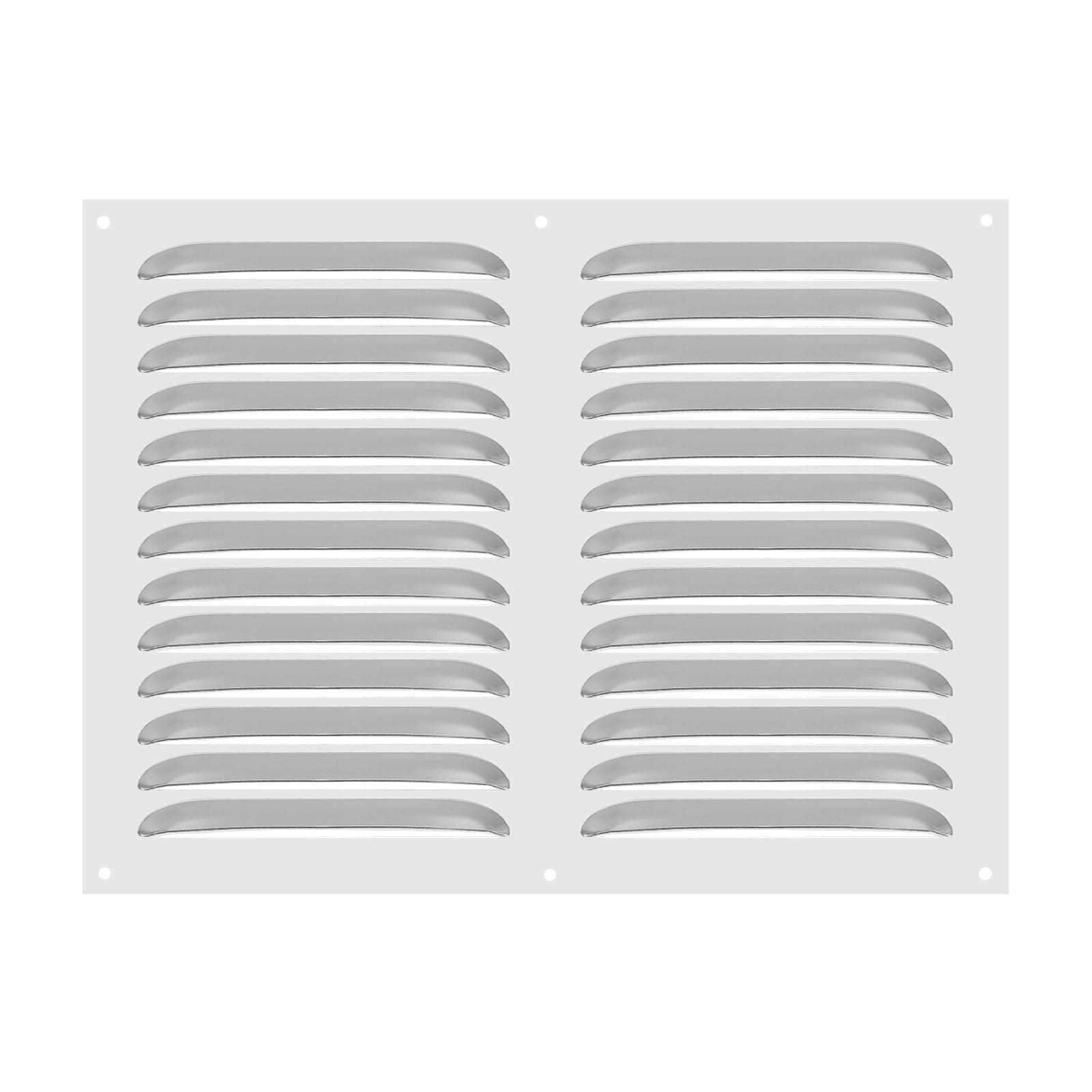 PATIKIL 16 x 12 Inch 304 Stainless Steel Vent Cover Screen Air Grille Ventilation Cover HVAC Louvered Grill for Home Kitchen Fireplace Bathroom Wall Ceiling Silver Tone