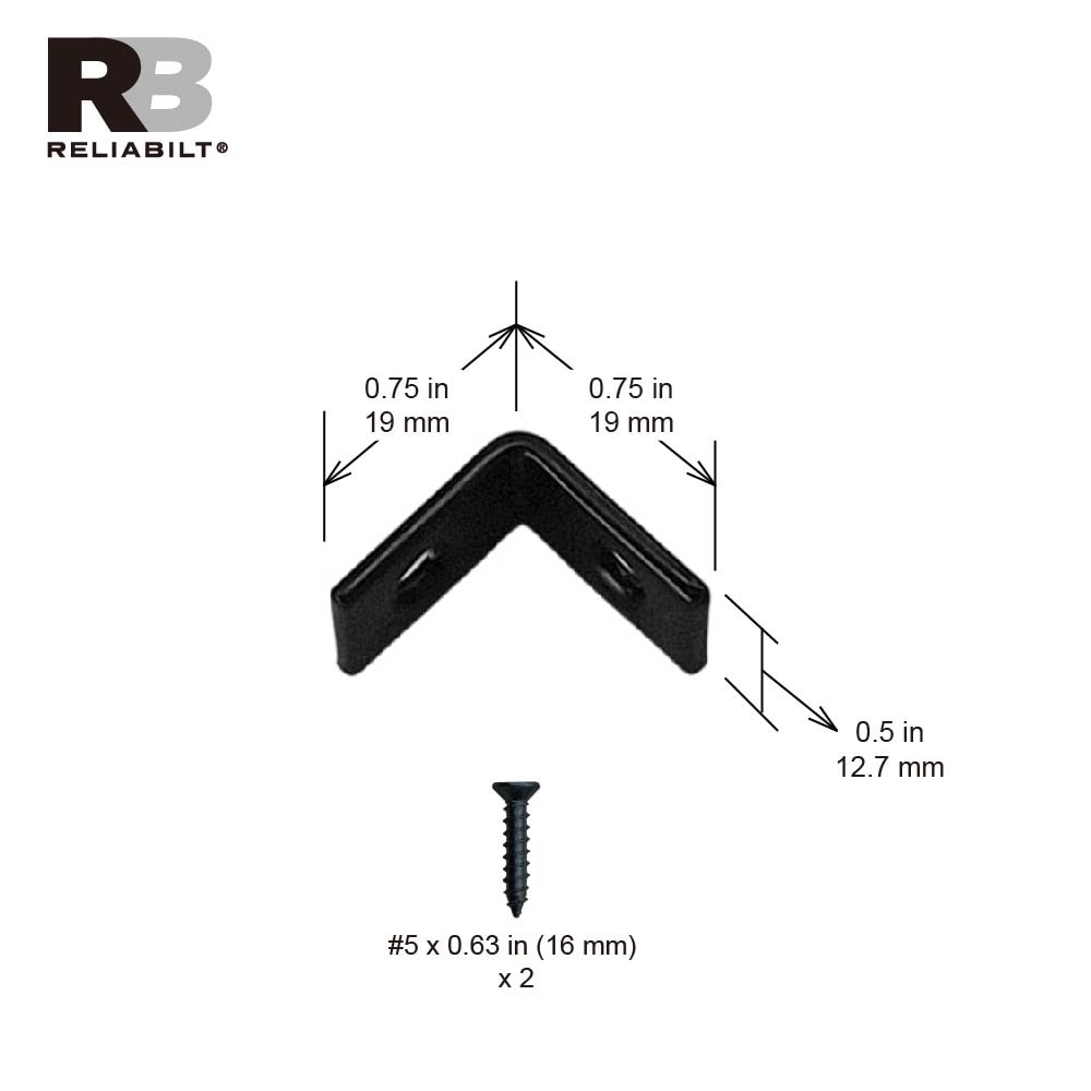 RELIABILT 23299PKBLG Mending-Plates-Brackets-Braces - View #3