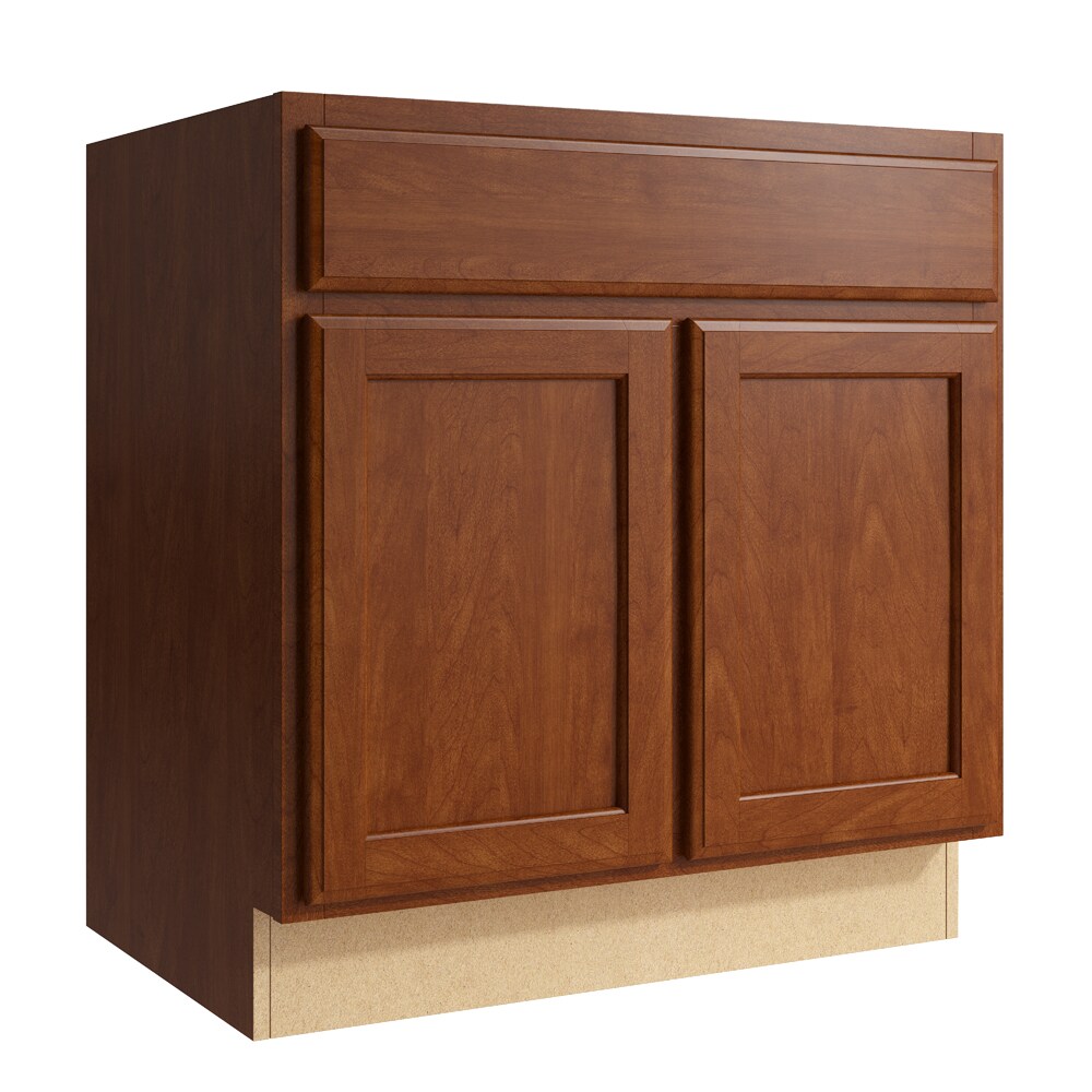 KraftMaid Momentum Kingston 30-in Sable Bathroom Vanity Cabinet at ...