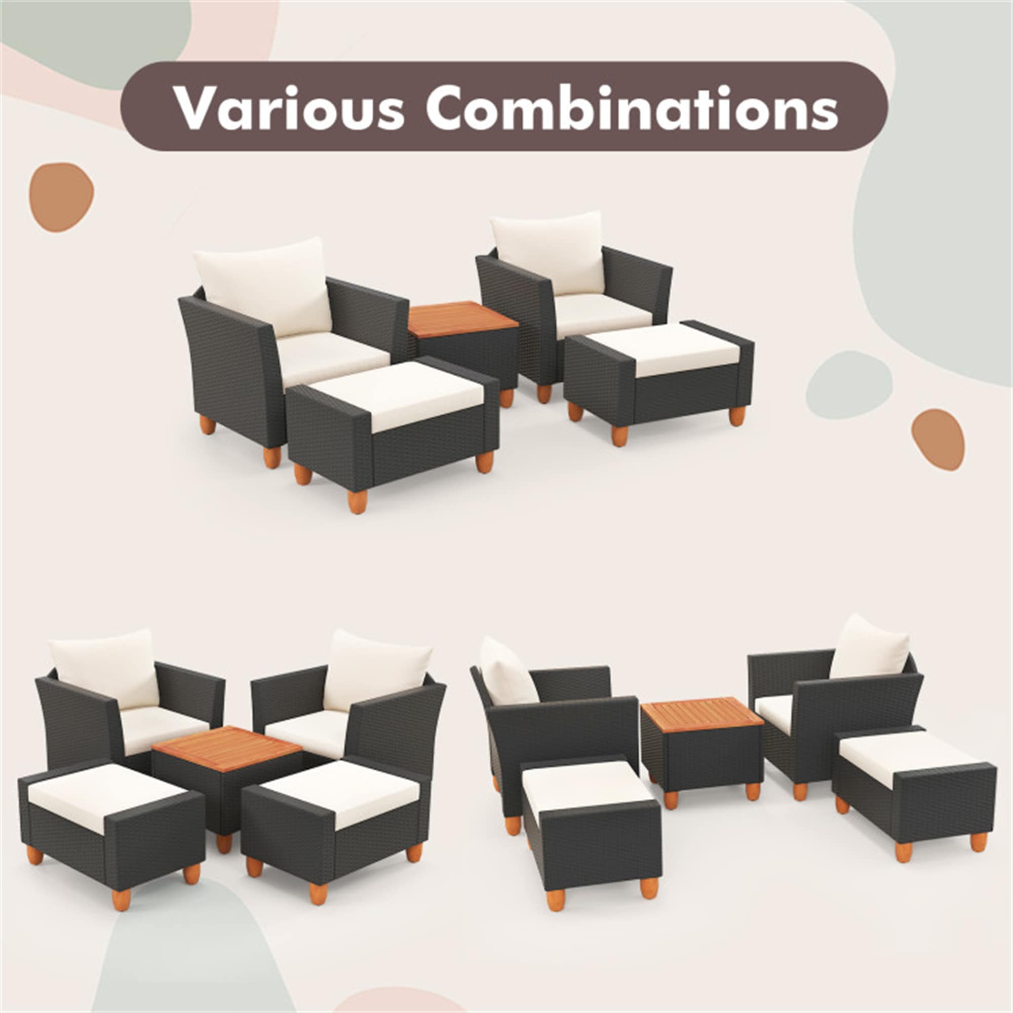 BABOOM BOM-0300BE-CO Patio-Conversation-Sets - View #9