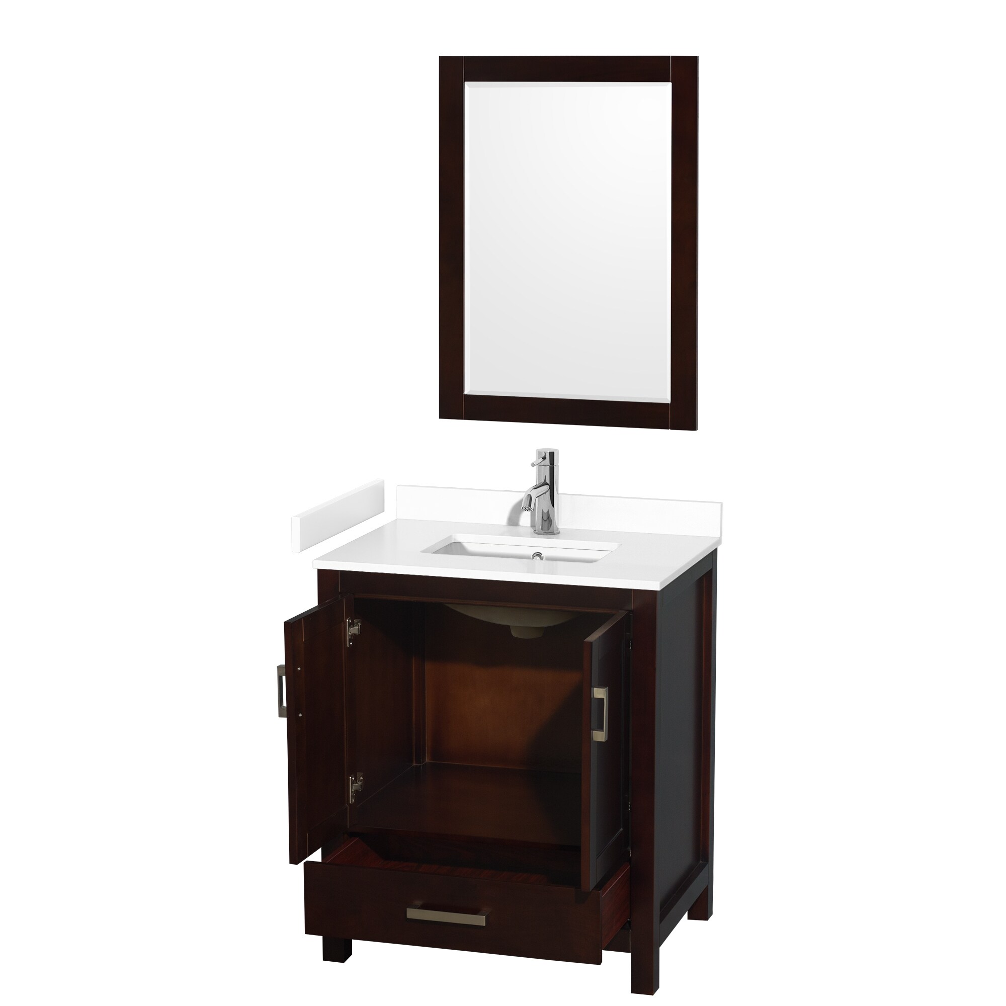 Wyndham Collection WCS141430SESWCUNSM24 Bath-Vanity-Combo - View #2