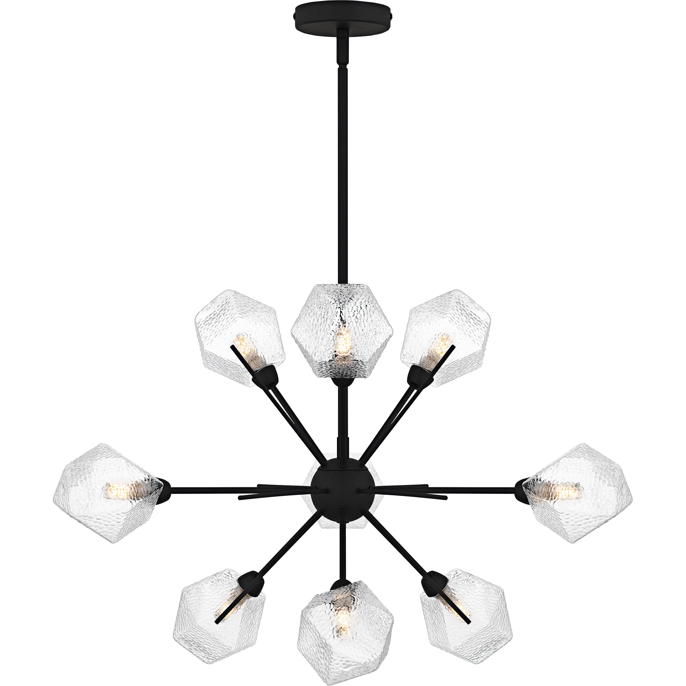 Quoizel PCSVD5034EK Salvador 9 -Light Black Modern/contemporary For Use in Bedrooms, Dining Rooms, Foyers, Kitchens, Living Rooms Chandelier