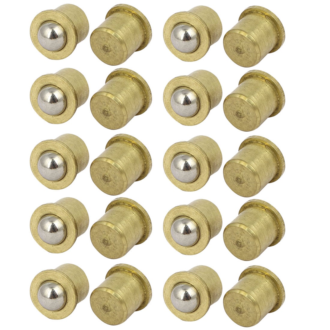 Unique Bargains Household Cabinet Door 8mm Dia Brass Ball Catches Latch Catcher 20pcs