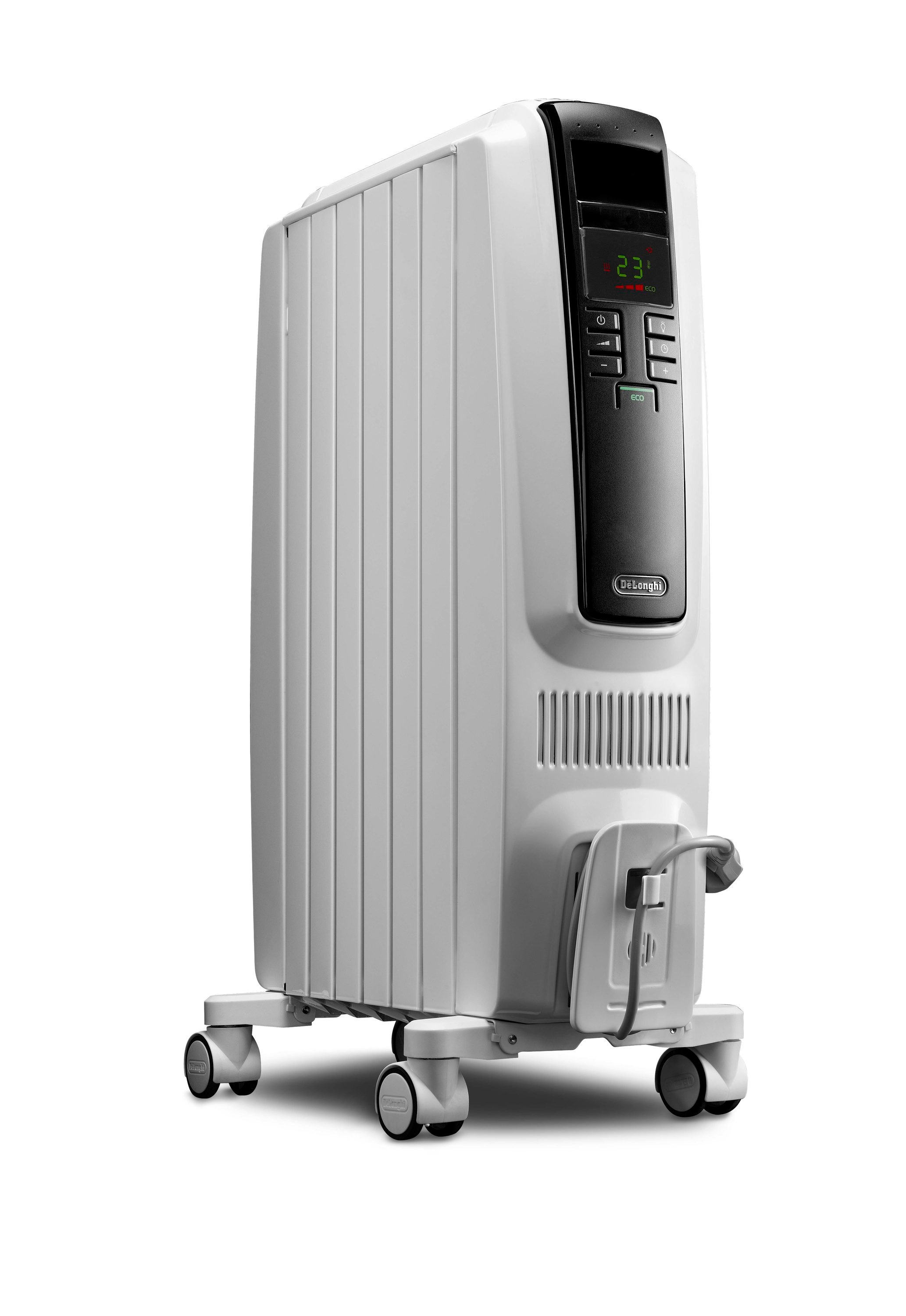 DeLonghi Up to 1500-Watt Oil-filled Radiant Tower Indoor Electric Space  Heater with Thermostat